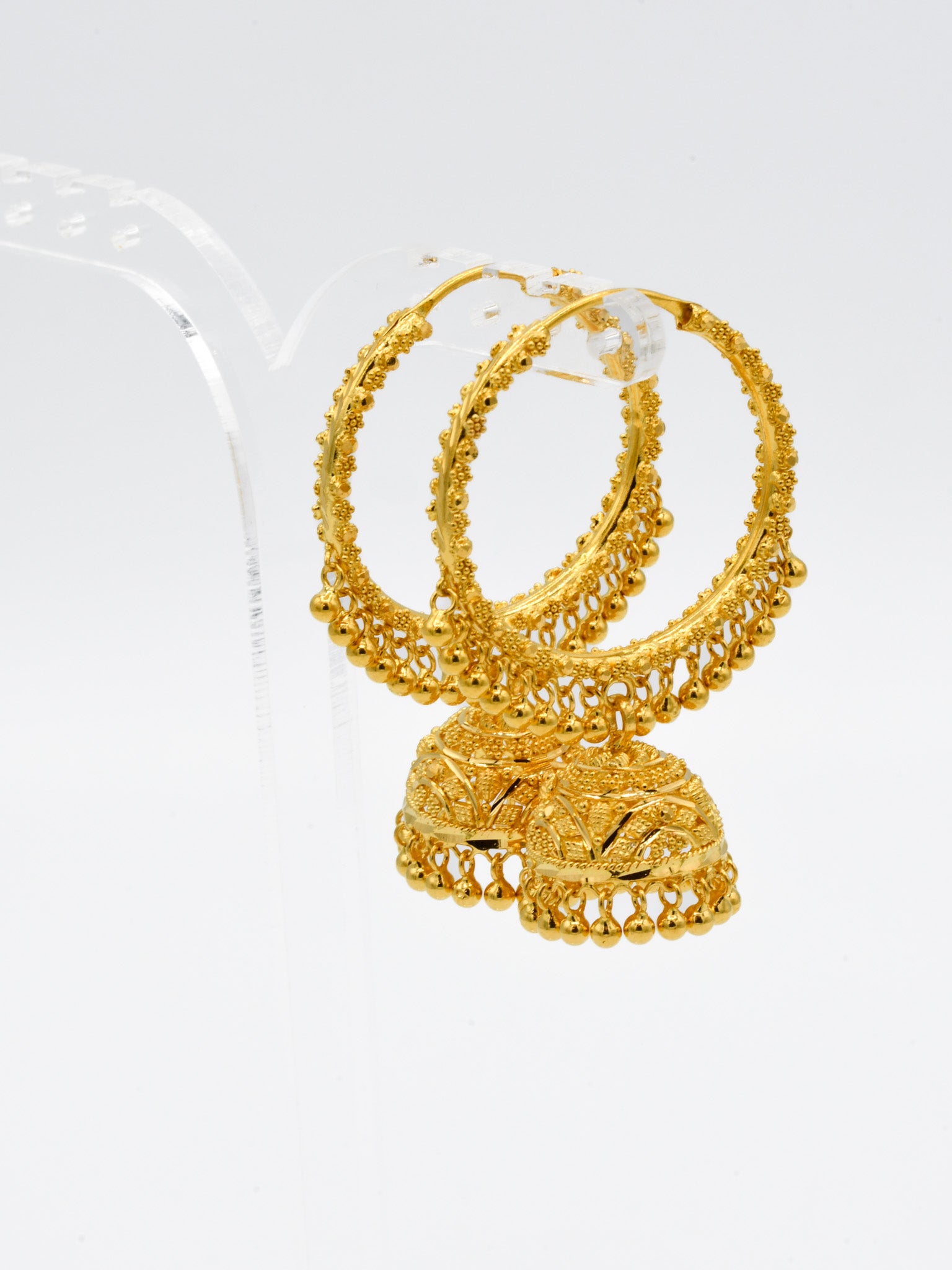 22ct Gold Jhumki Bali - Roop Darshan