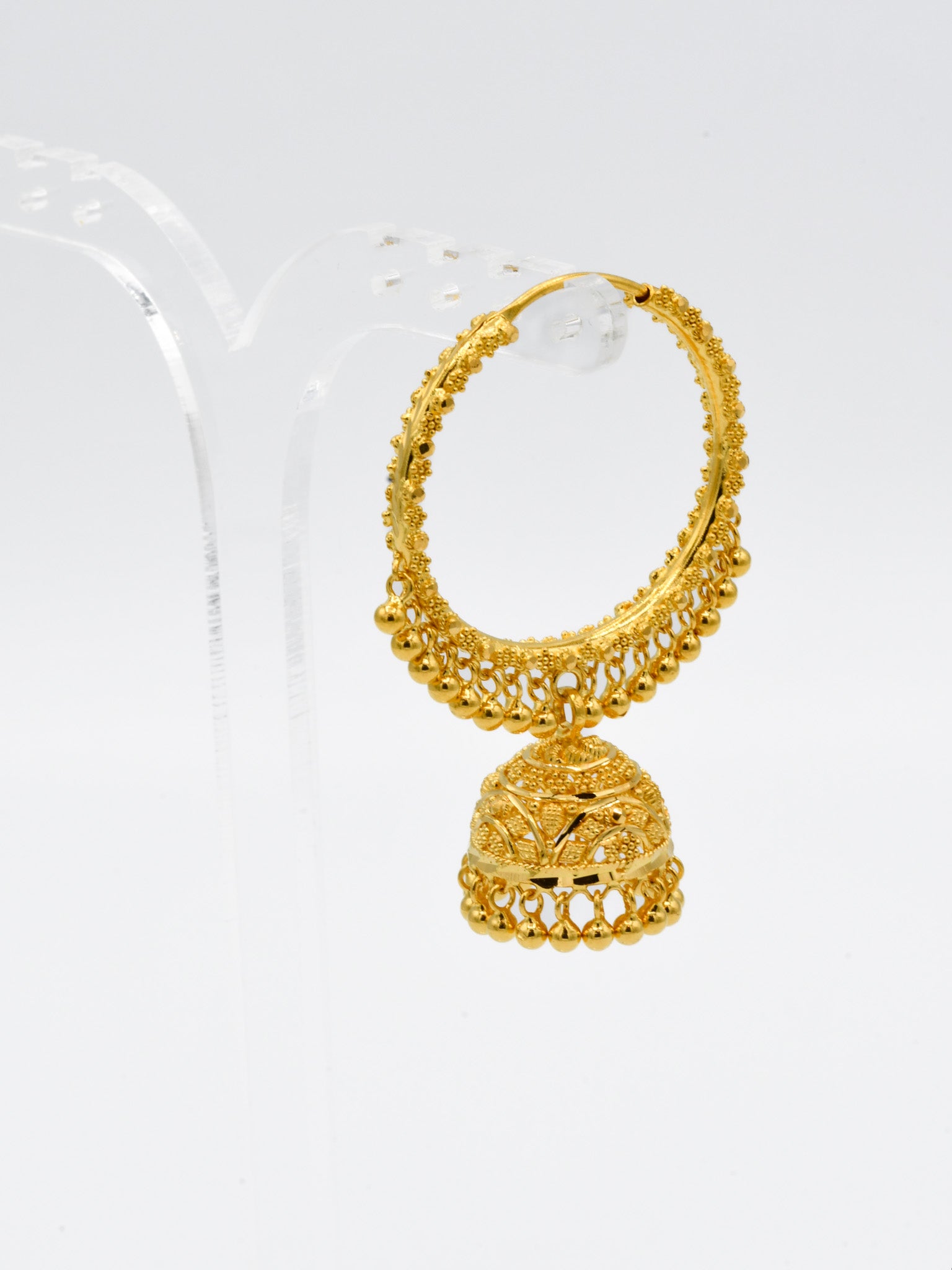 22ct Gold Jhumki Bali - Roop Darshan