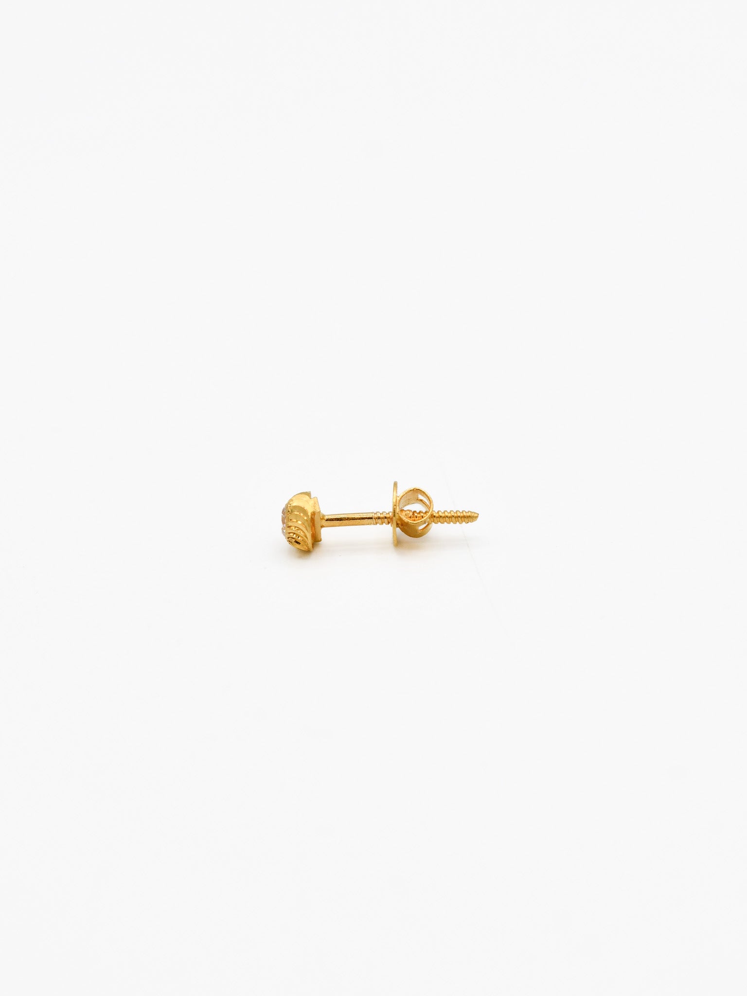 22ct Gold CZ Stud Earrings - Roop Darshan
