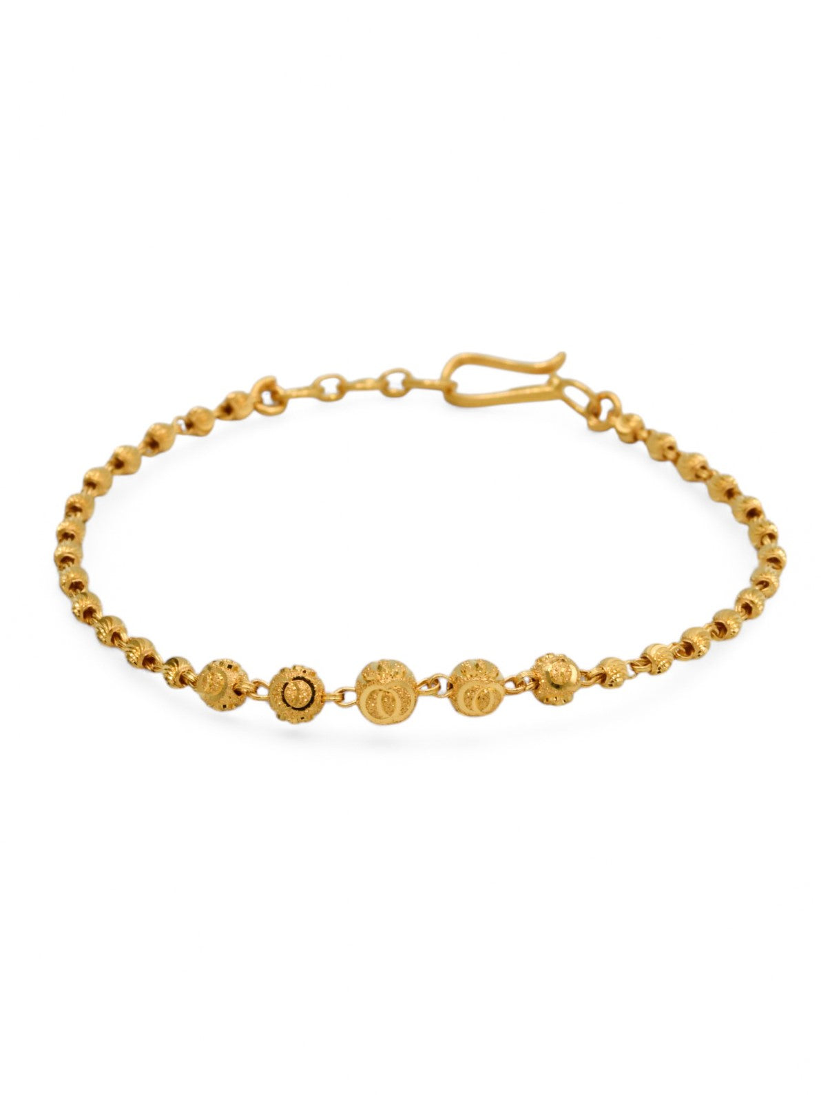 22ct Gold Ball Ladies Bracelet