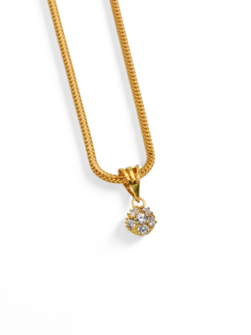 22ct Gold CZ Pendant