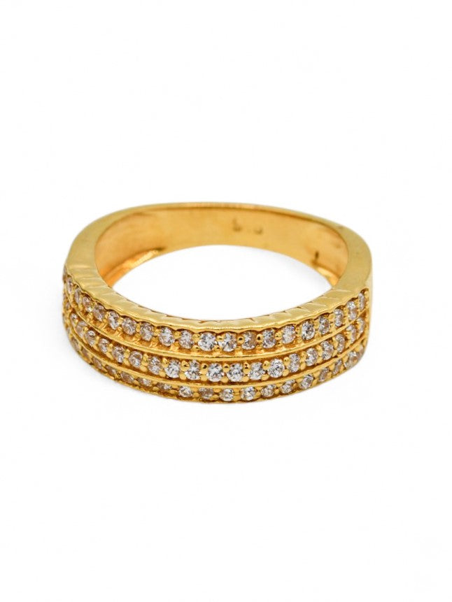 22ct Gold CZ Ladies Ring - Roop Darshan