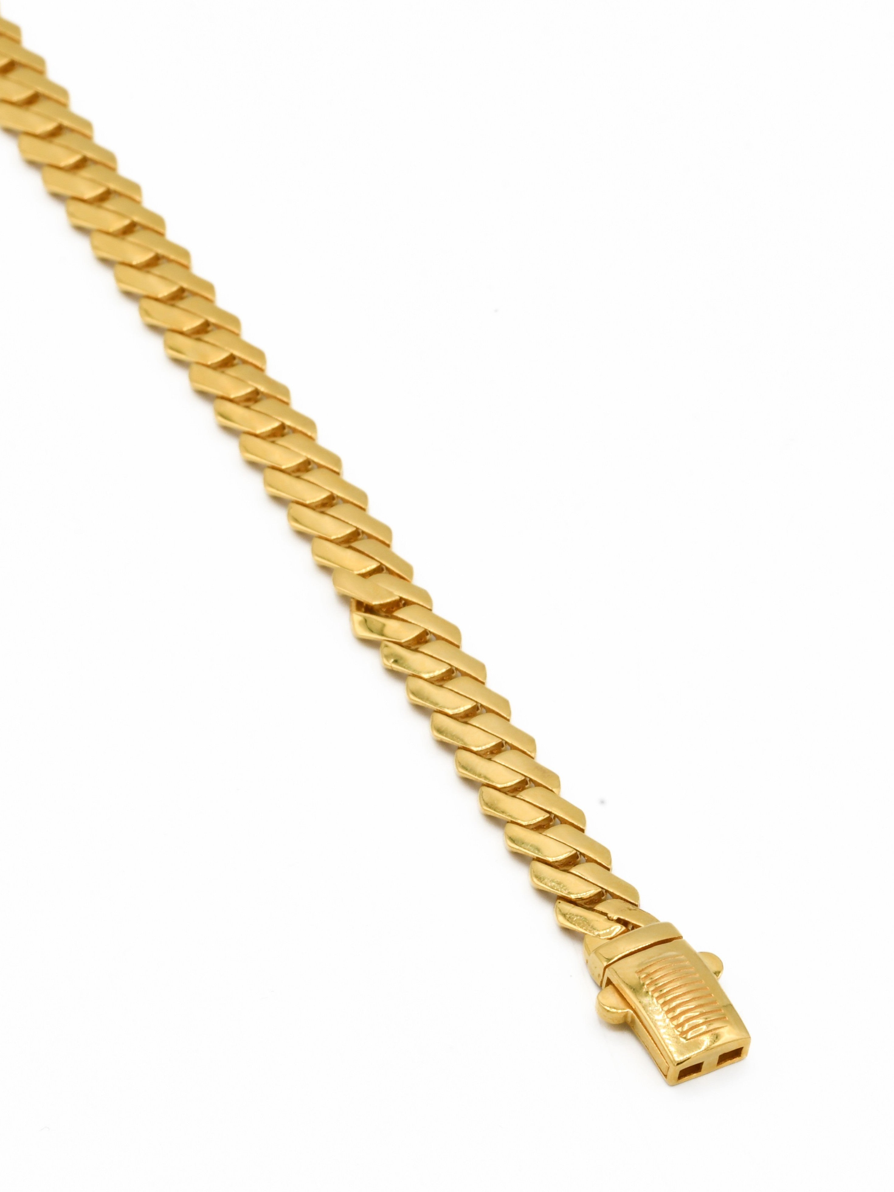 22ct Gold Hollow Mens Bracelet - Roop Darshan