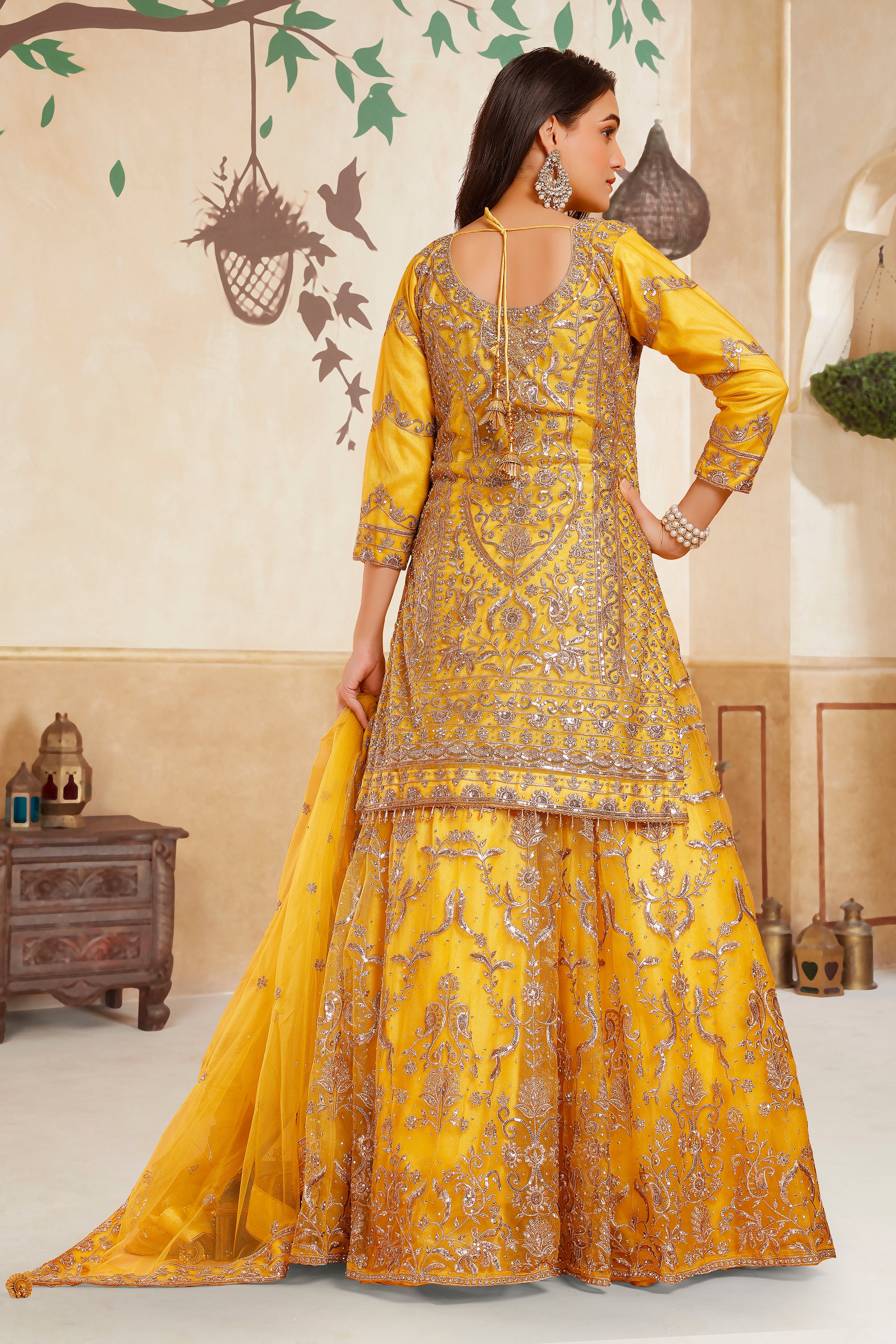 Zakia Long Top Lehenga