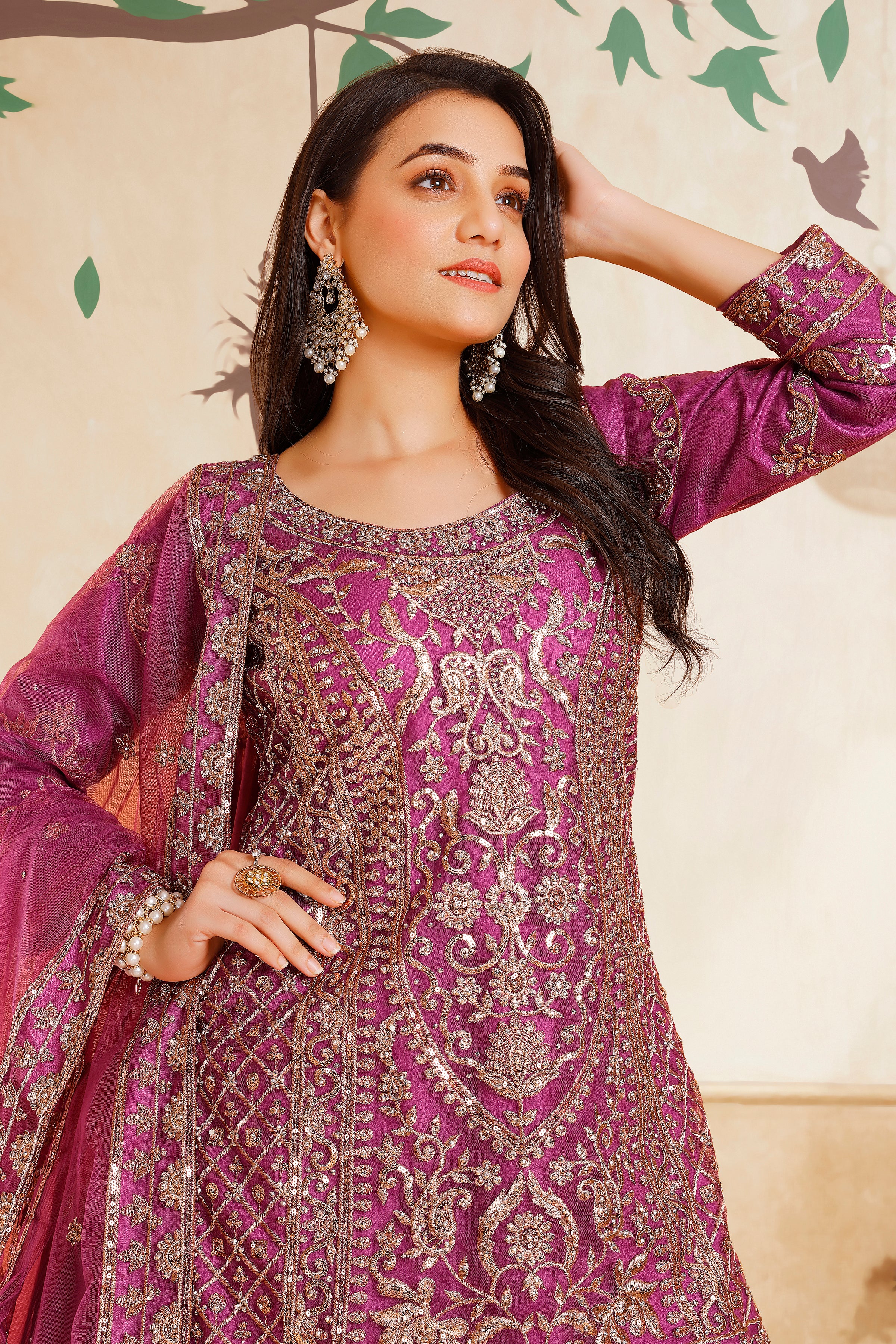 Zakia Long Top Lehenga