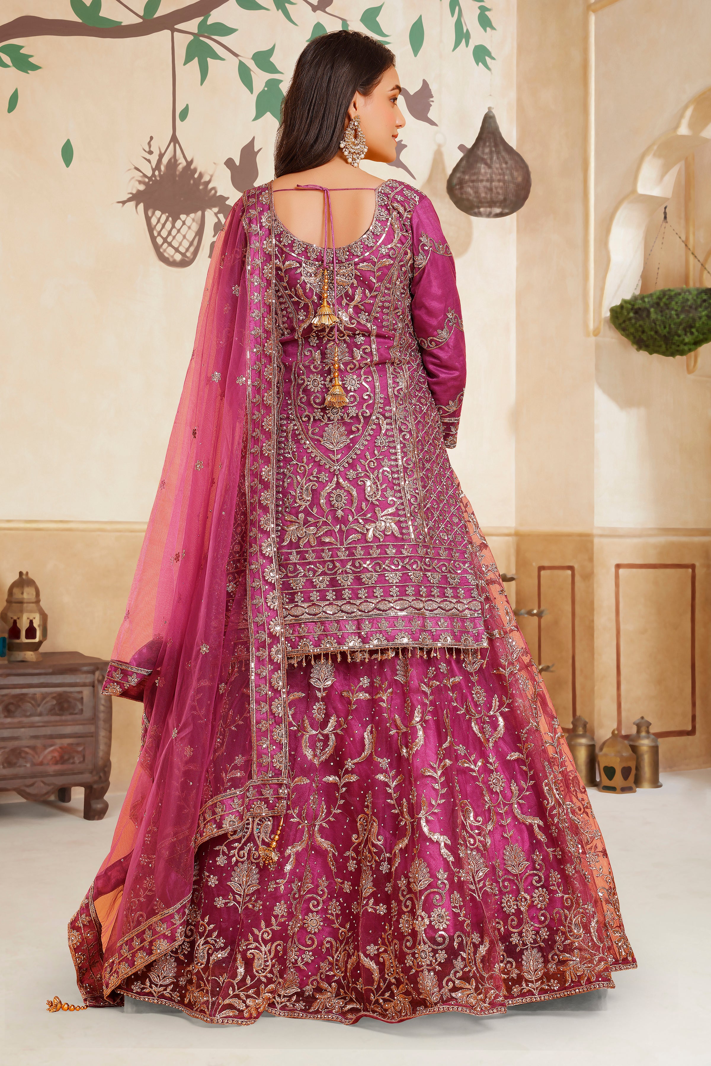 Zakia Long Top Lehenga