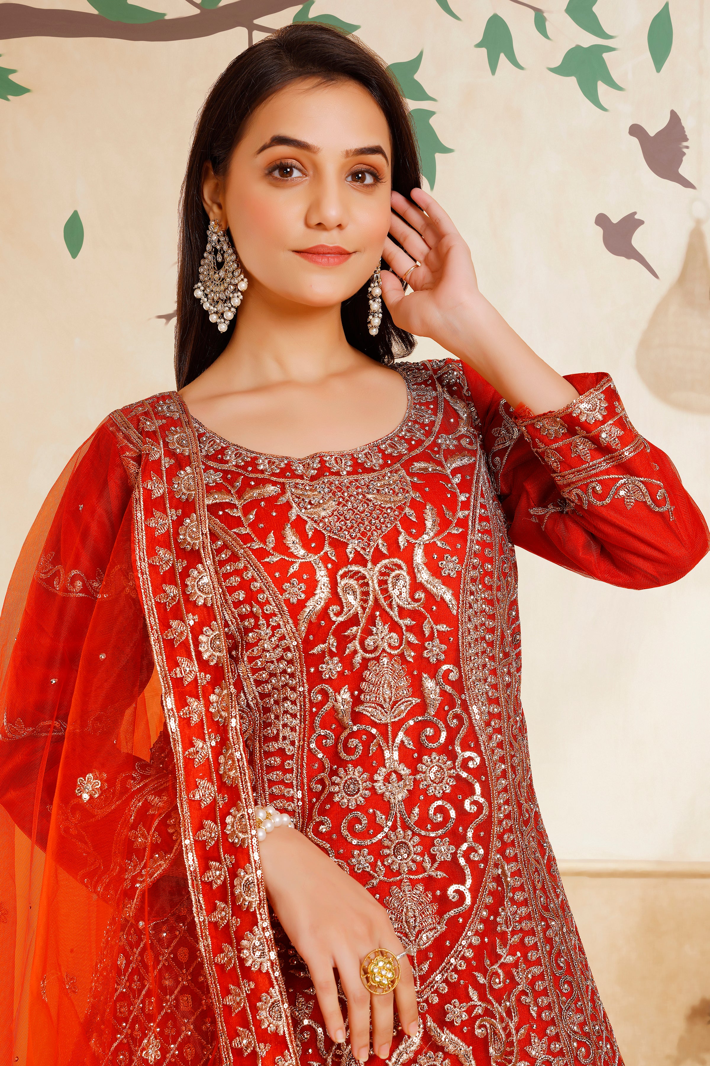 Zakia Long Top Lehenga