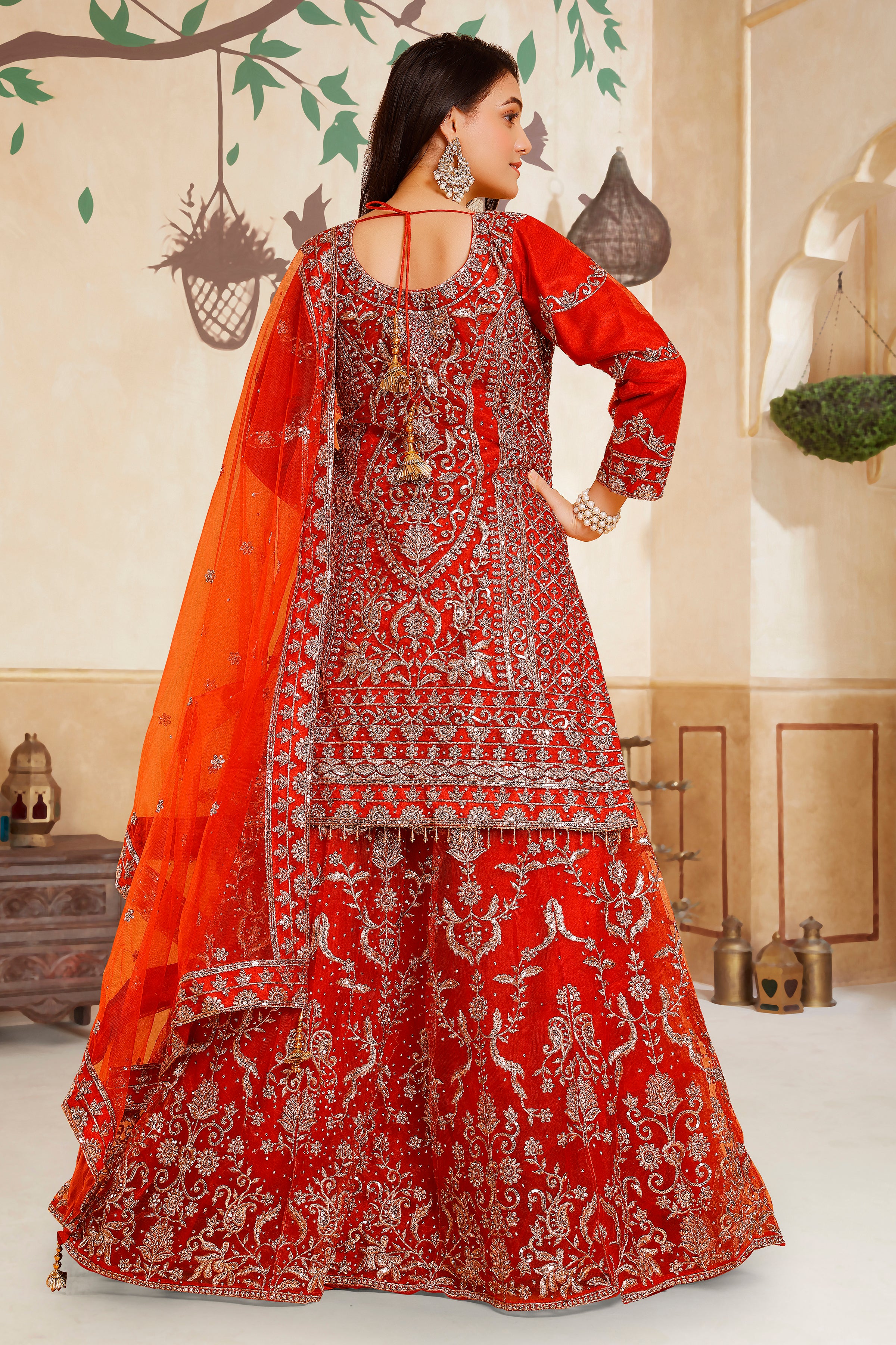 Zakia Long Top Lehenga