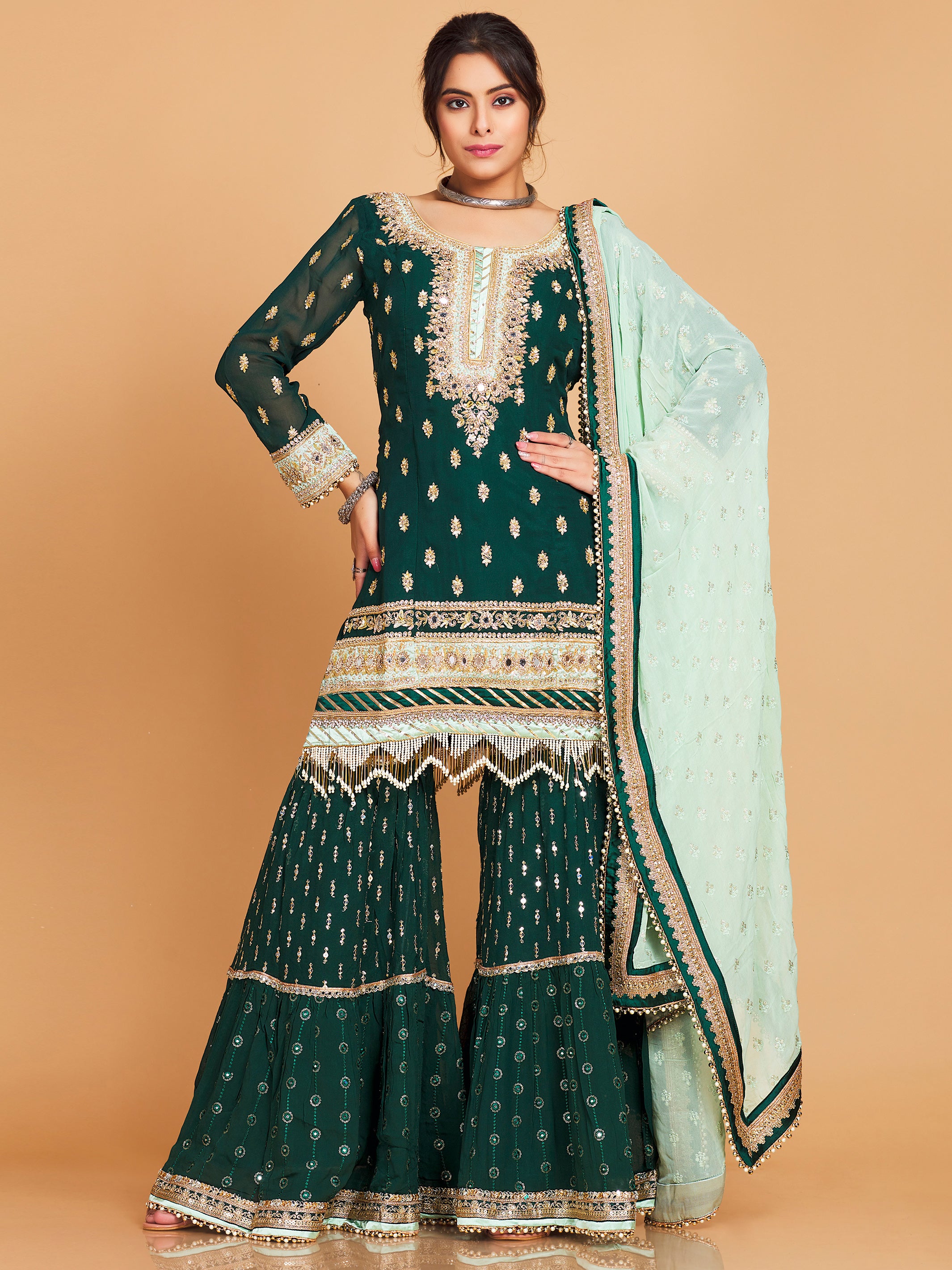 Raagini Sharara Suit - Roop Darshan