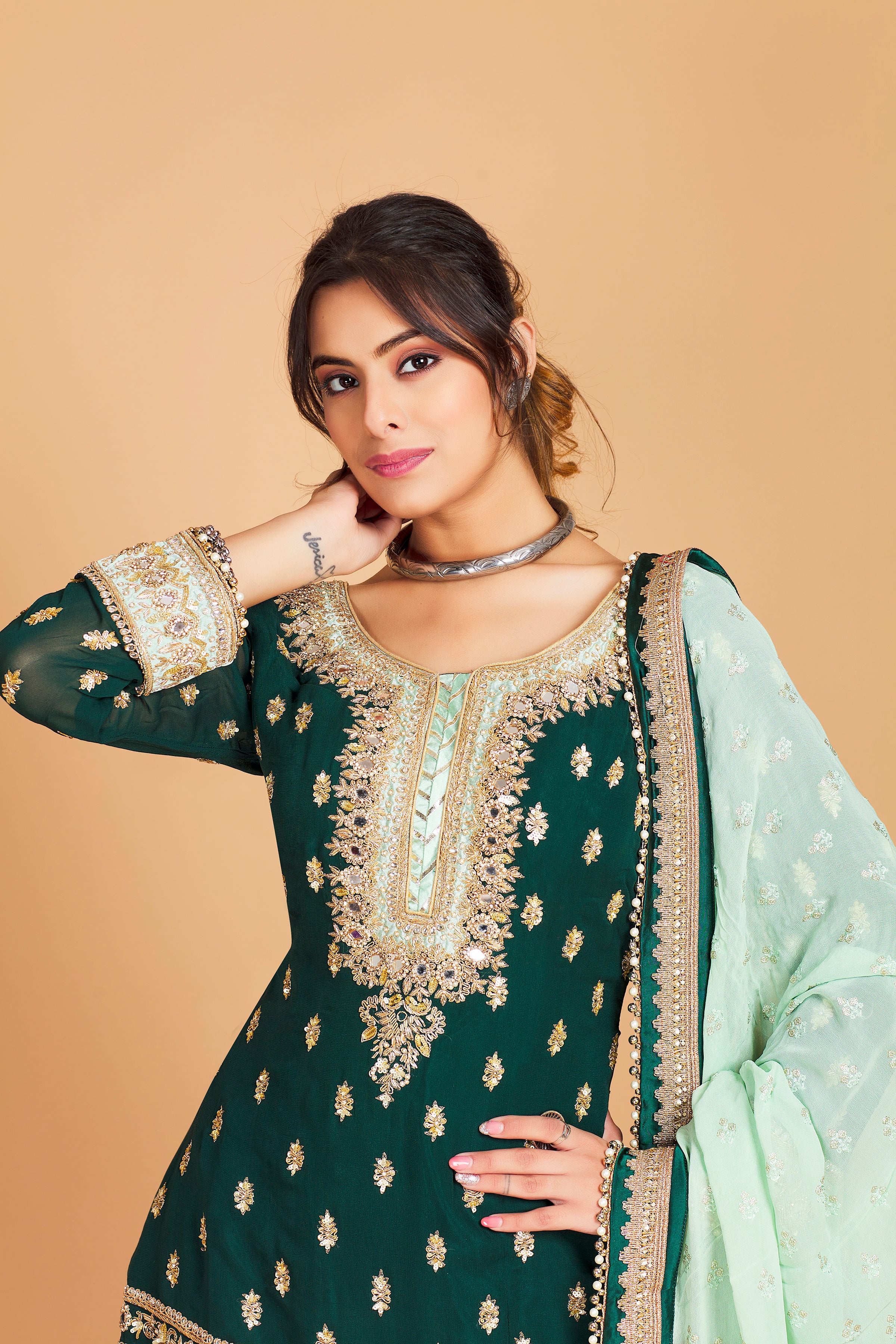 Raagini Sharara Suit - Roop Darshan
