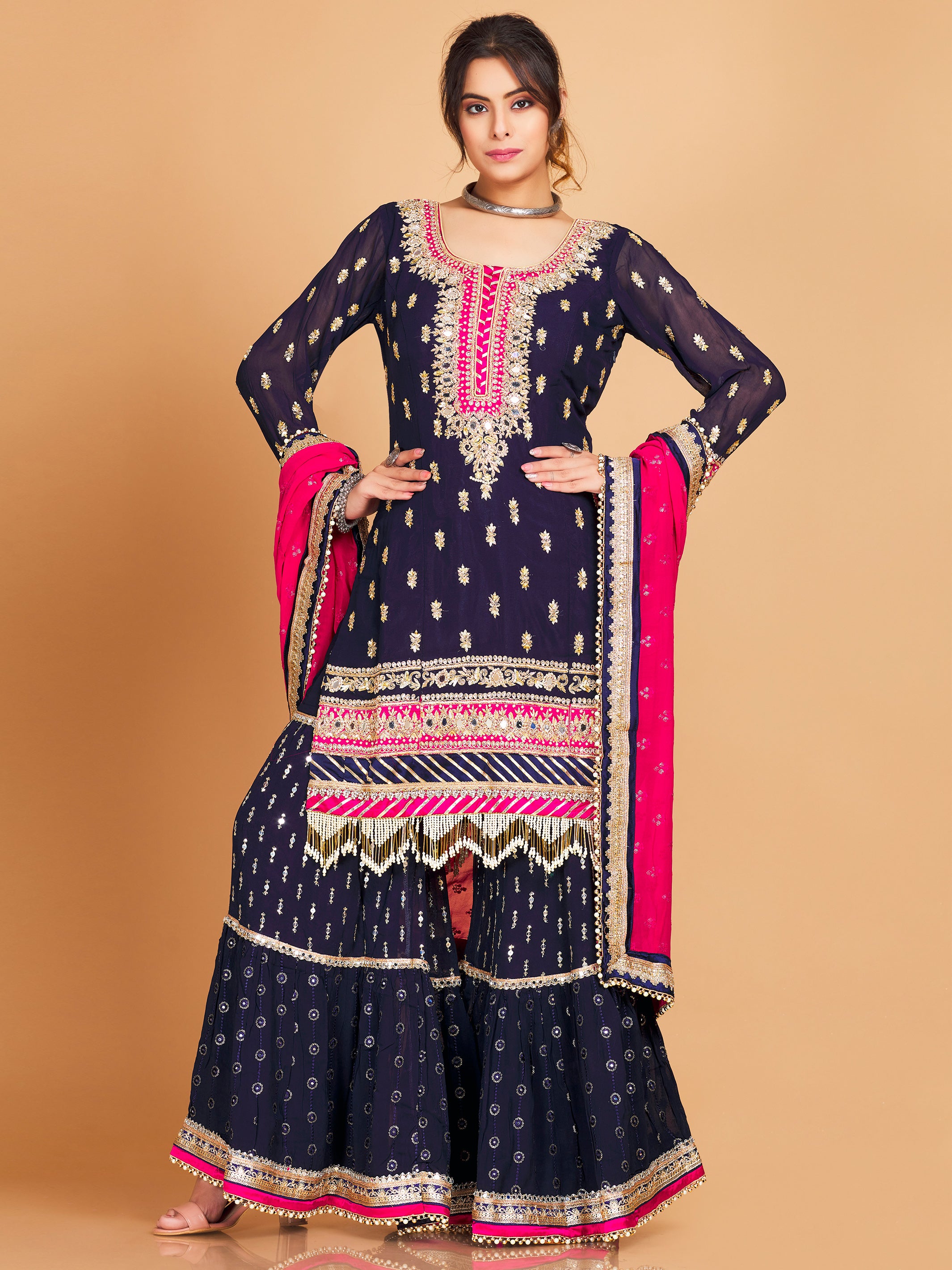 Raagini Sharara Suit - Roop Darshan