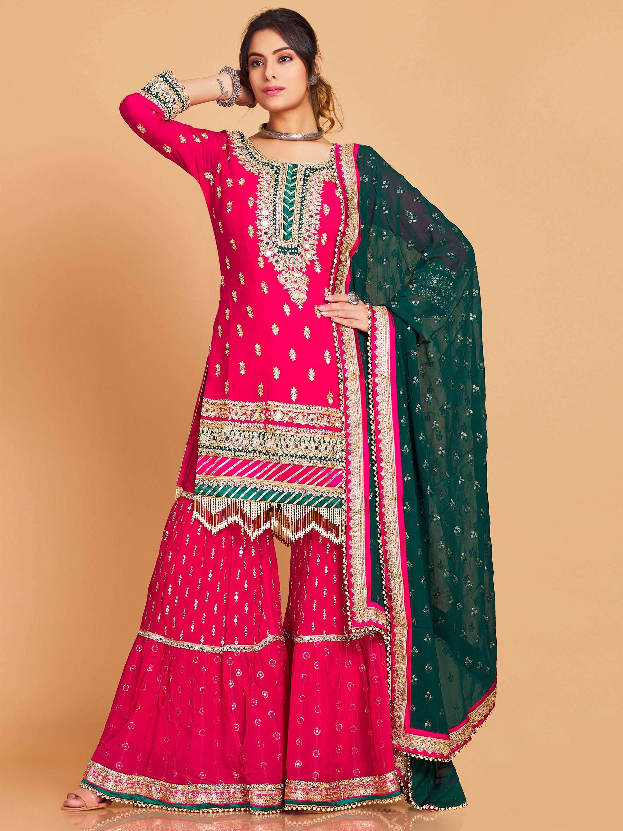 Raagini Sharara Suit - Roop Darshan