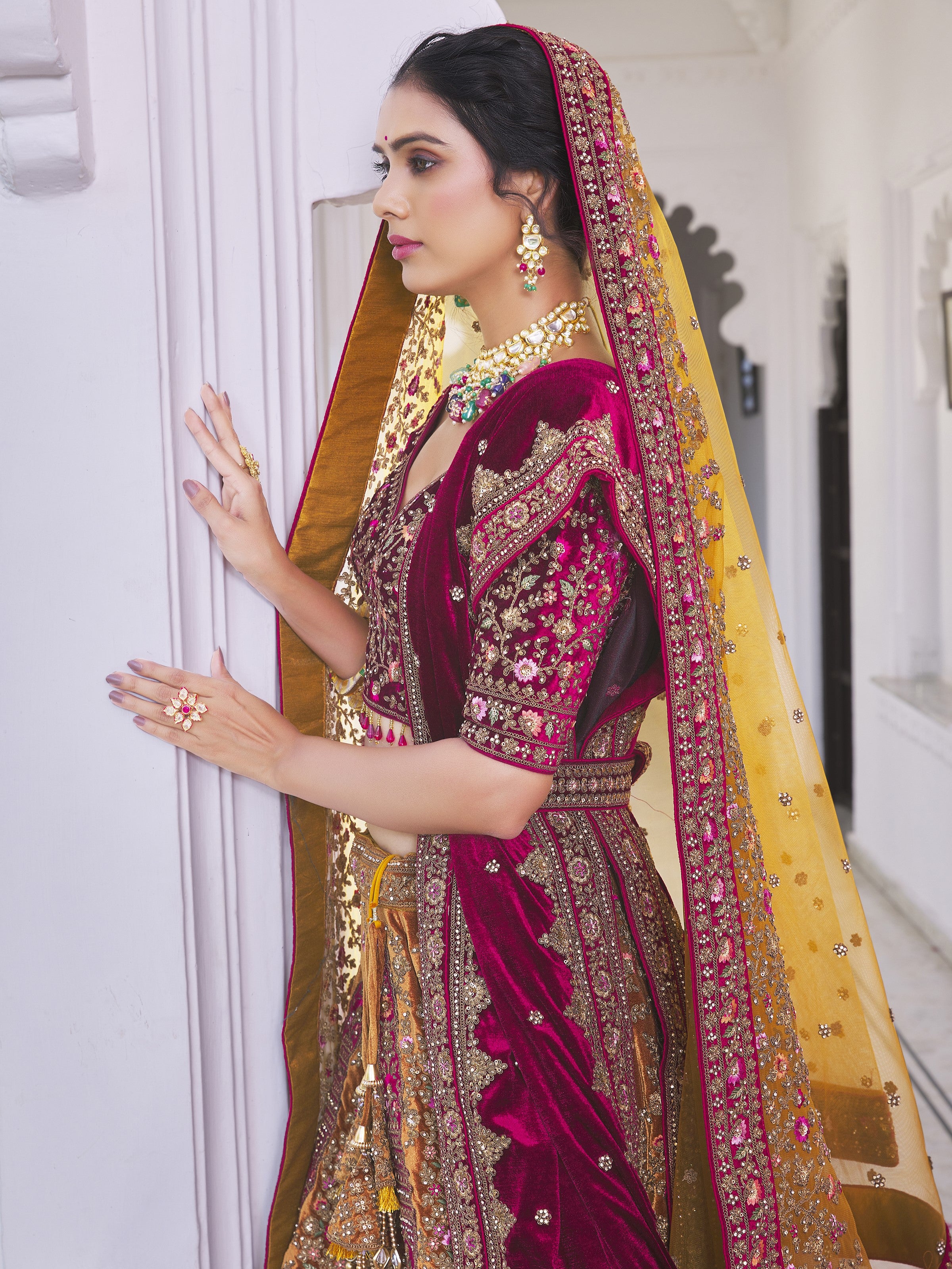 Shonna Unstitched Lehenga Choli - Roop Darshan