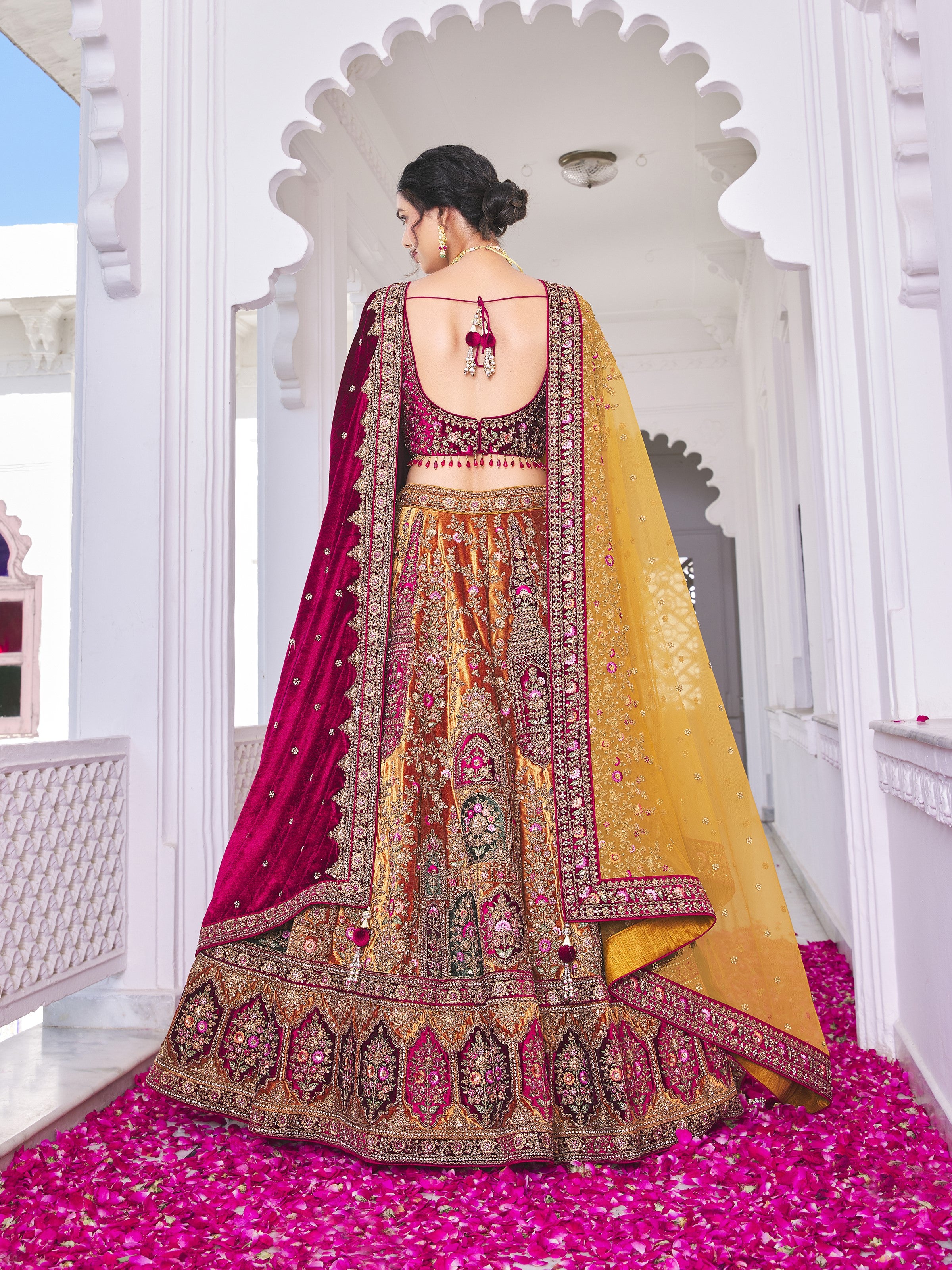 Shonna Unstitched Lehenga Choli - Roop Darshan