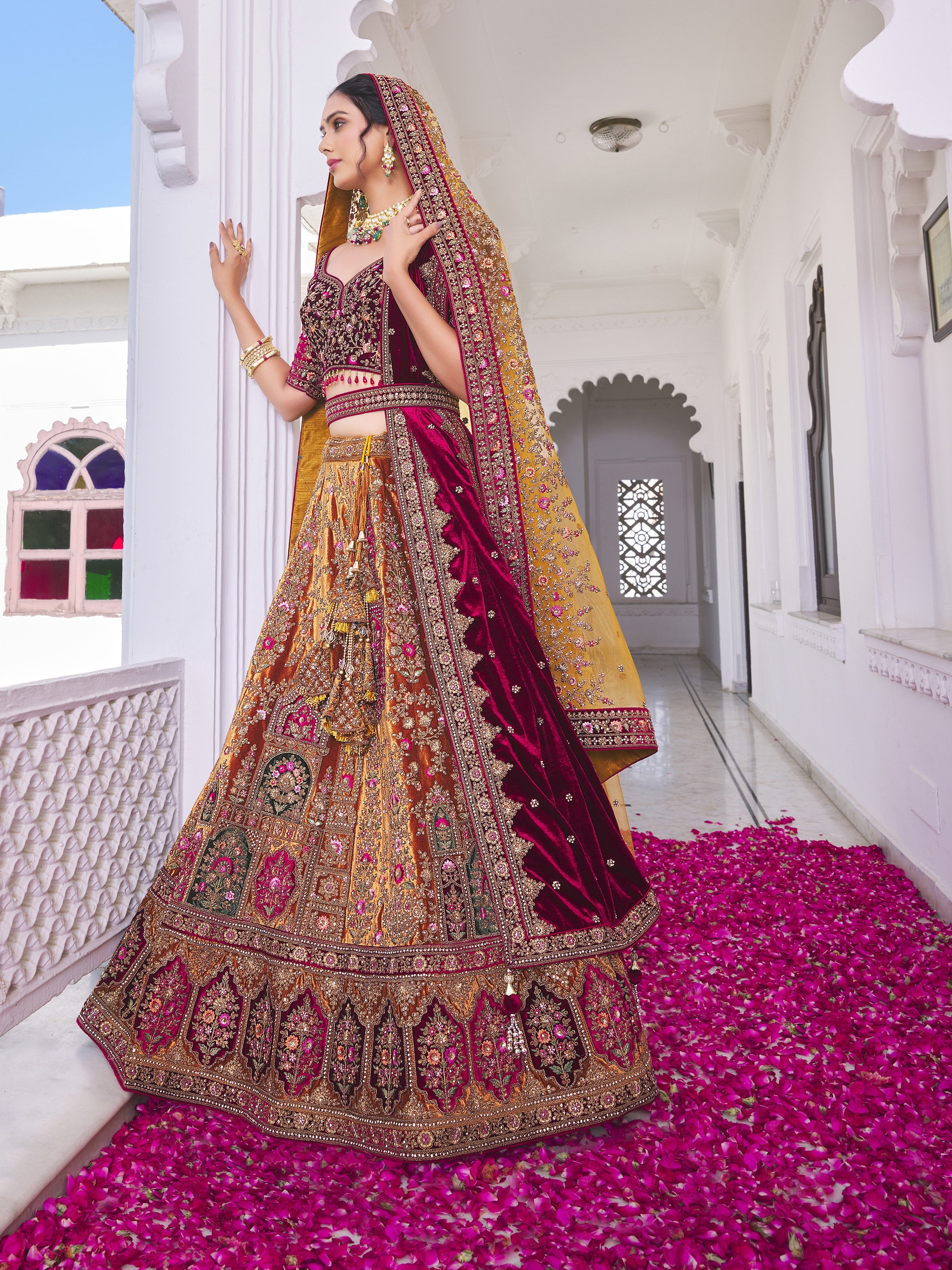 Shonna Unstitched Lehenga Choli - Roop Darshan