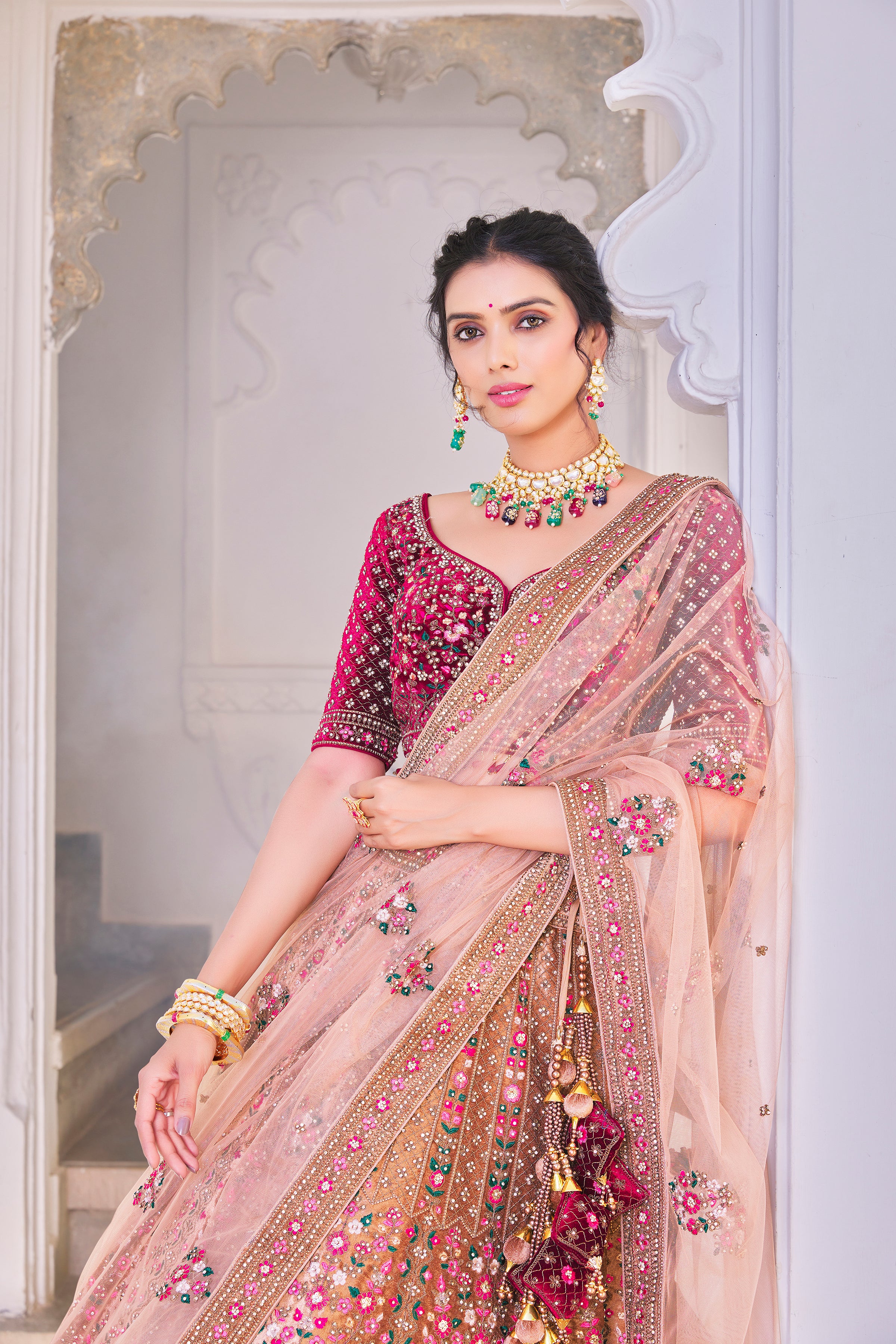 Pavitra Unstitched Lehenga Choli - Roop Darshan