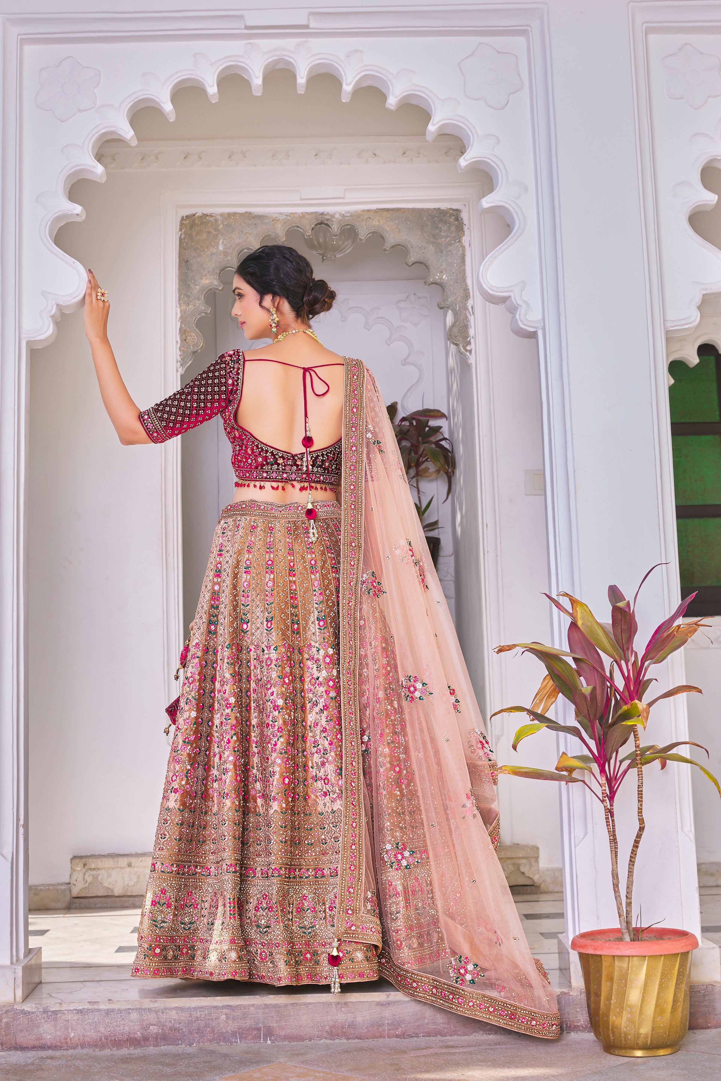 Pavitra Unstitched Lehenga Choli - Roop Darshan