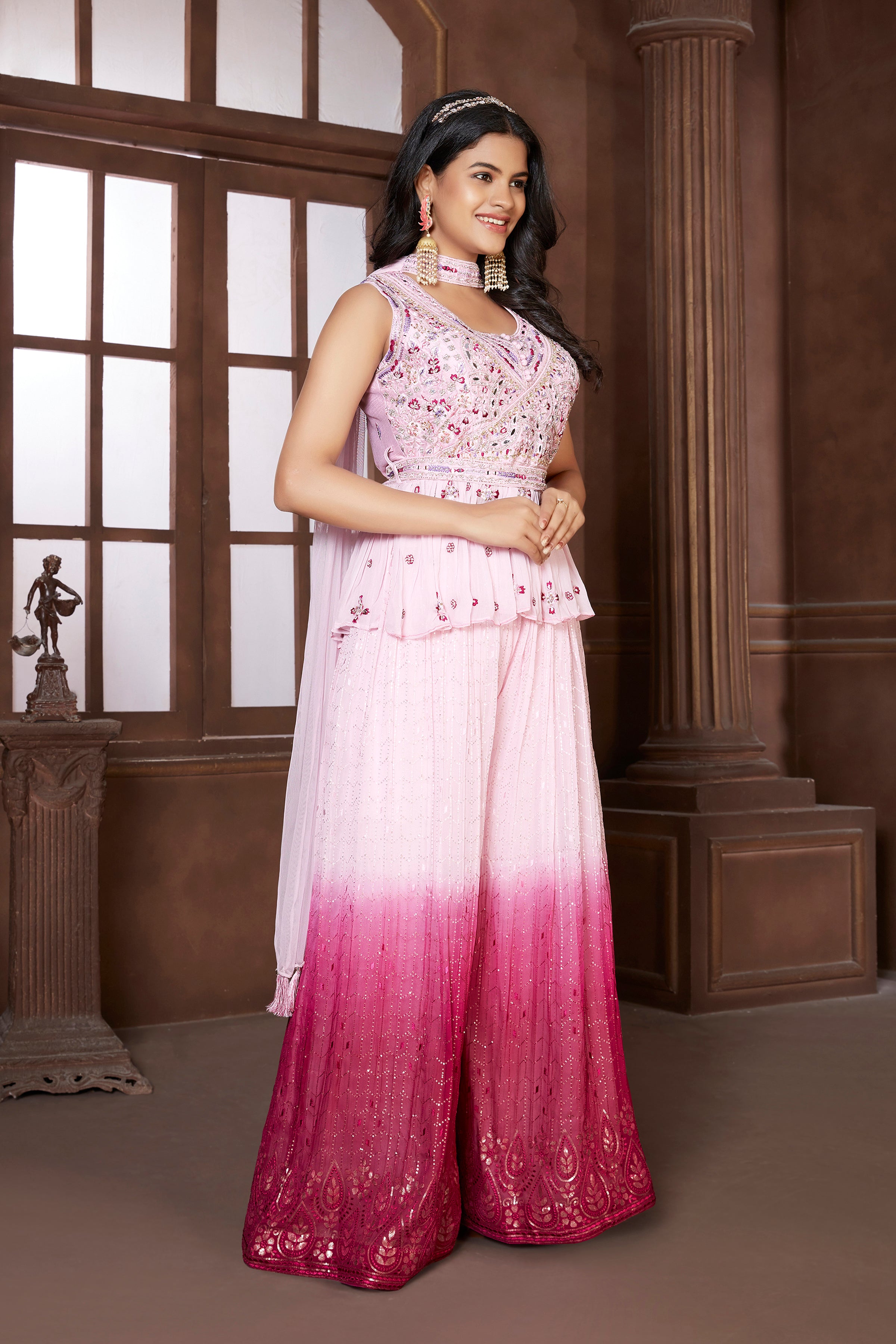 Alka Palazzo Suit - Roop Darshan