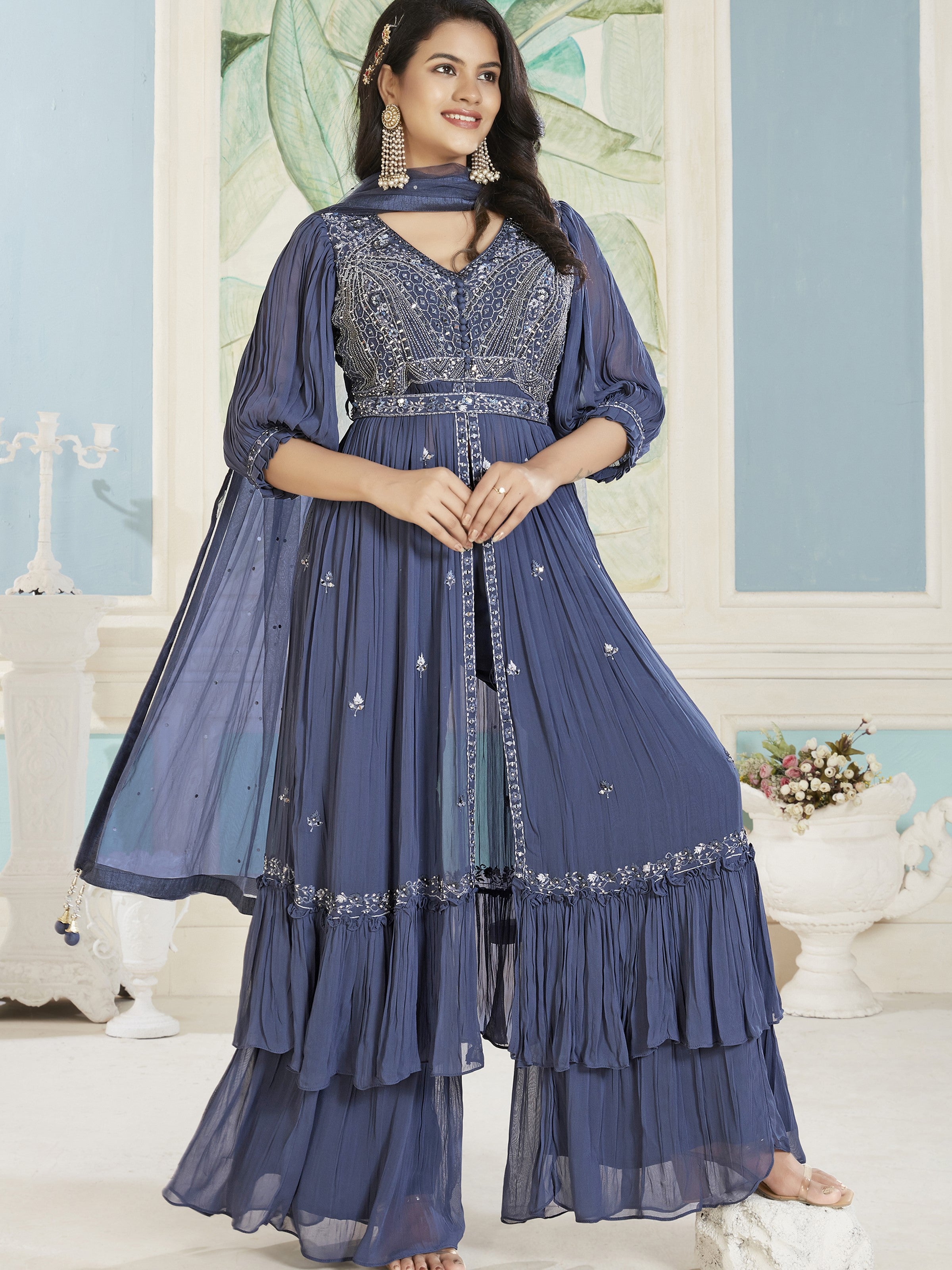 Ratna Sharara Suit - Roop Darshan