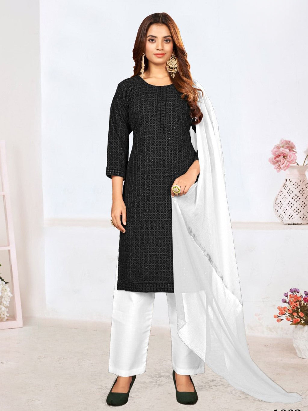 Prachi Sequins Kamiz & Pant - Roop Darshan