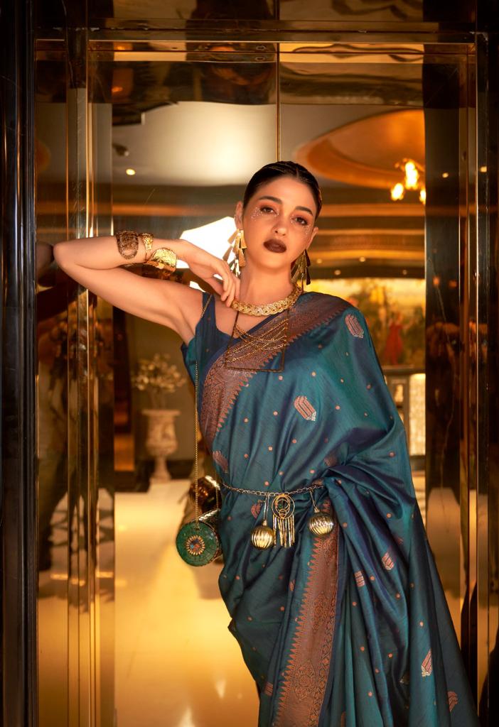 Rory Weaving Silk Saree - Roop Darshan