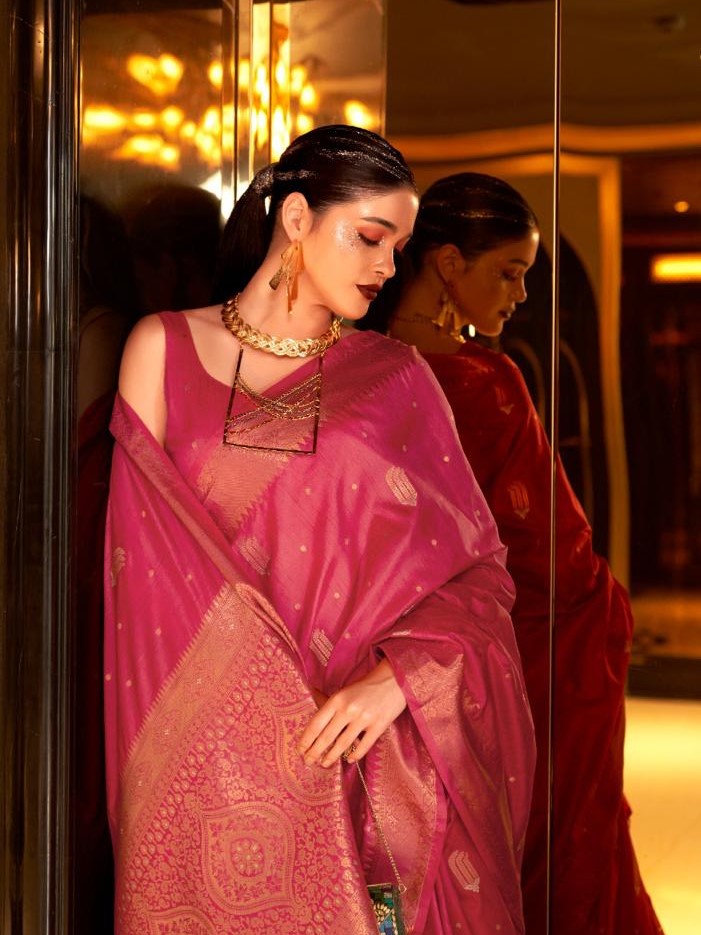 Rory Weaving Silk Saree - Roop Darshan
