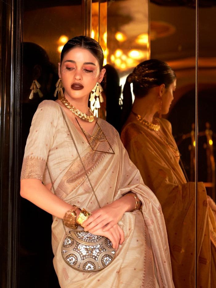 Rory Weaving Silk Saree - Roop Darshan