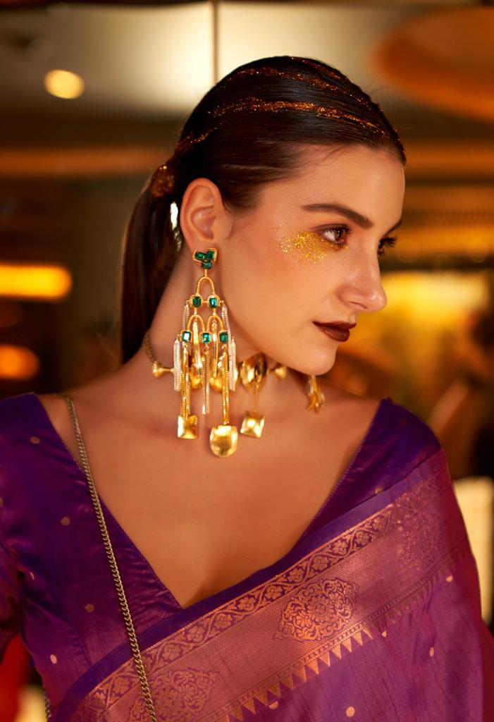 Rory Weaving Silk Saree - Roop Darshan