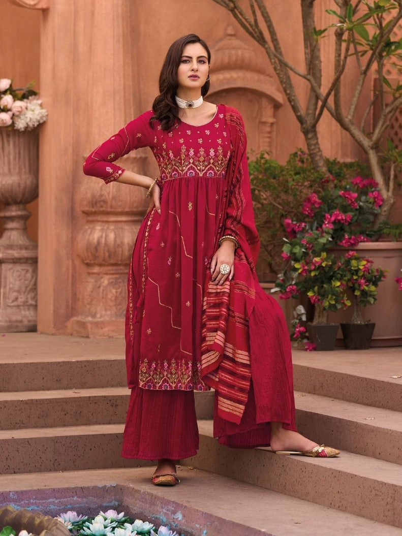 Ziya Naira Cut Palazzo Suit - Roop Darshan