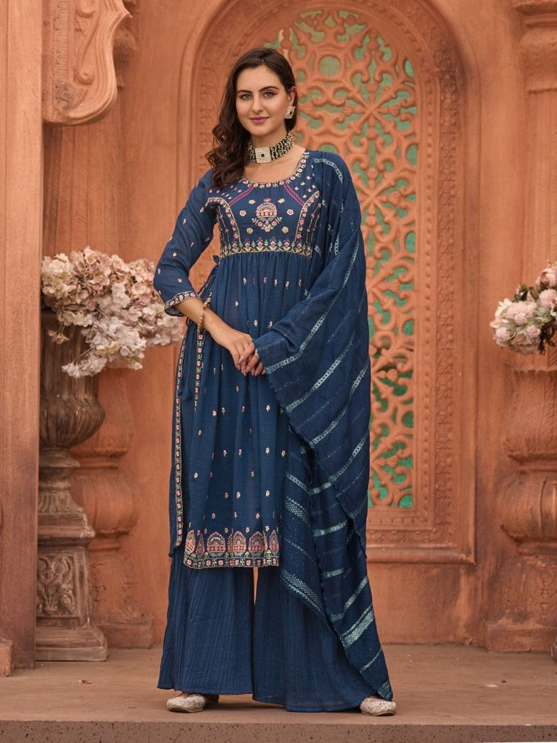 Ziya Naira Cut Palazzo Suit - Roop Darshan