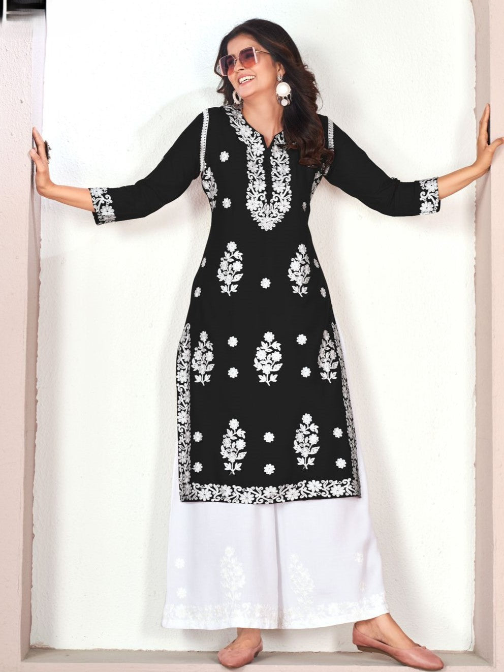Tanisha Kurti With Palazzo