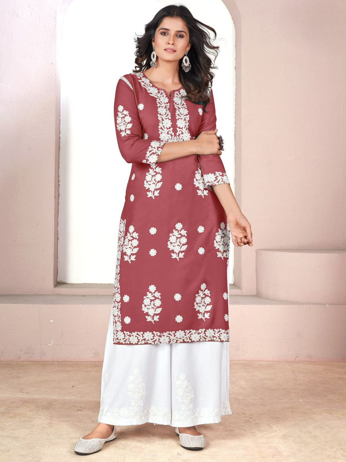 Tanisha Kurti With Palazzo