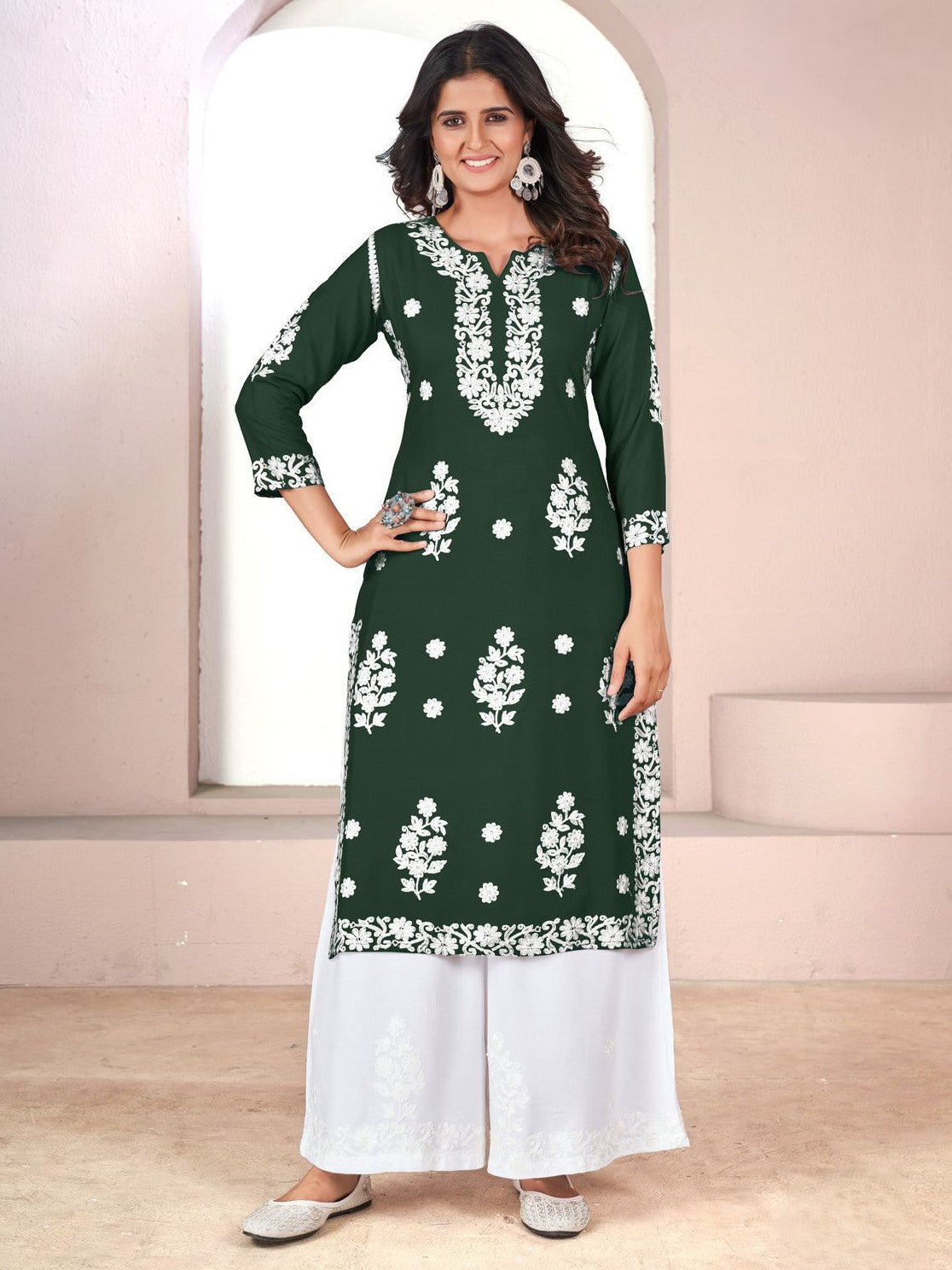 Tanisha Kurti With Palazzo