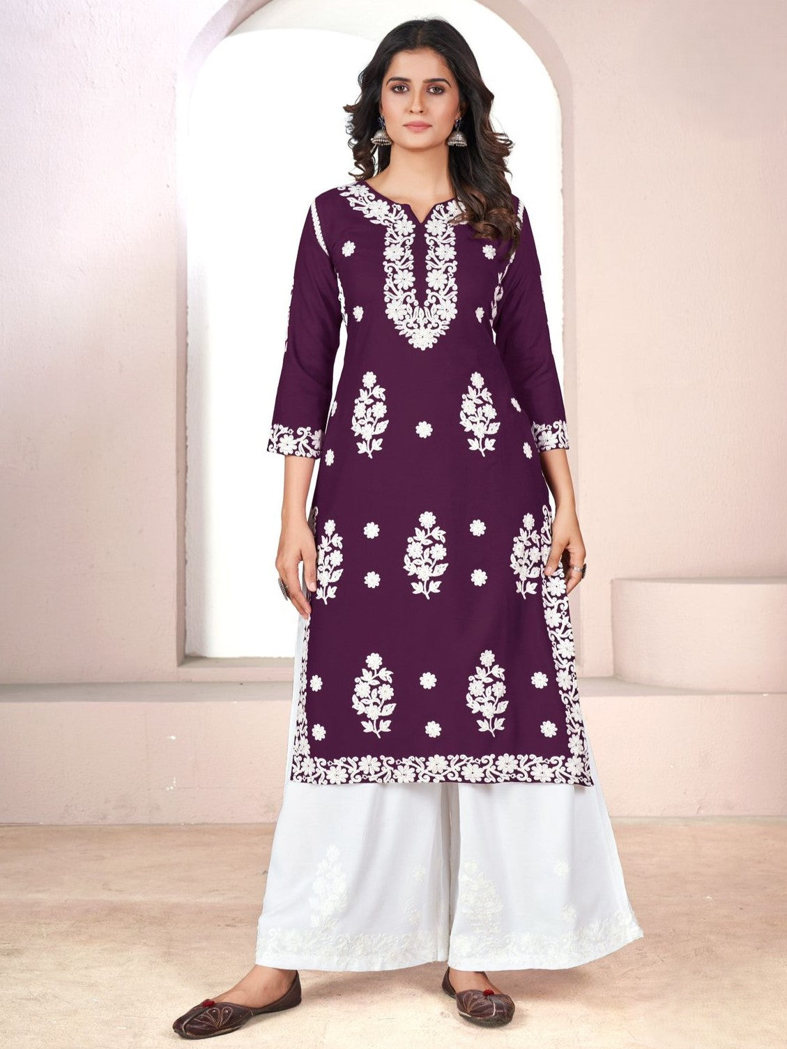 Tanisha Kurti With Palazzo
