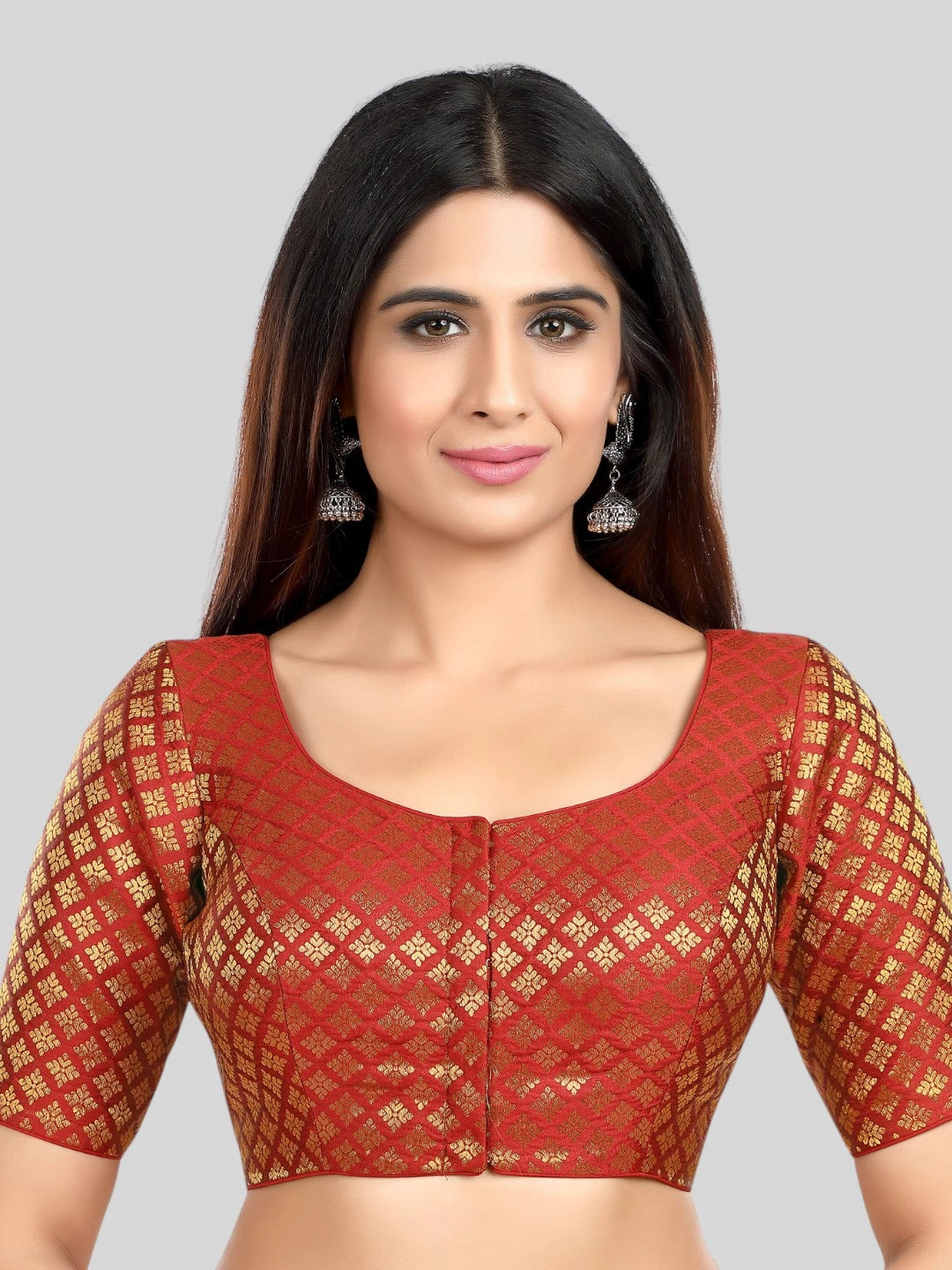 Brocade Silk Blouse - Roop Darshan