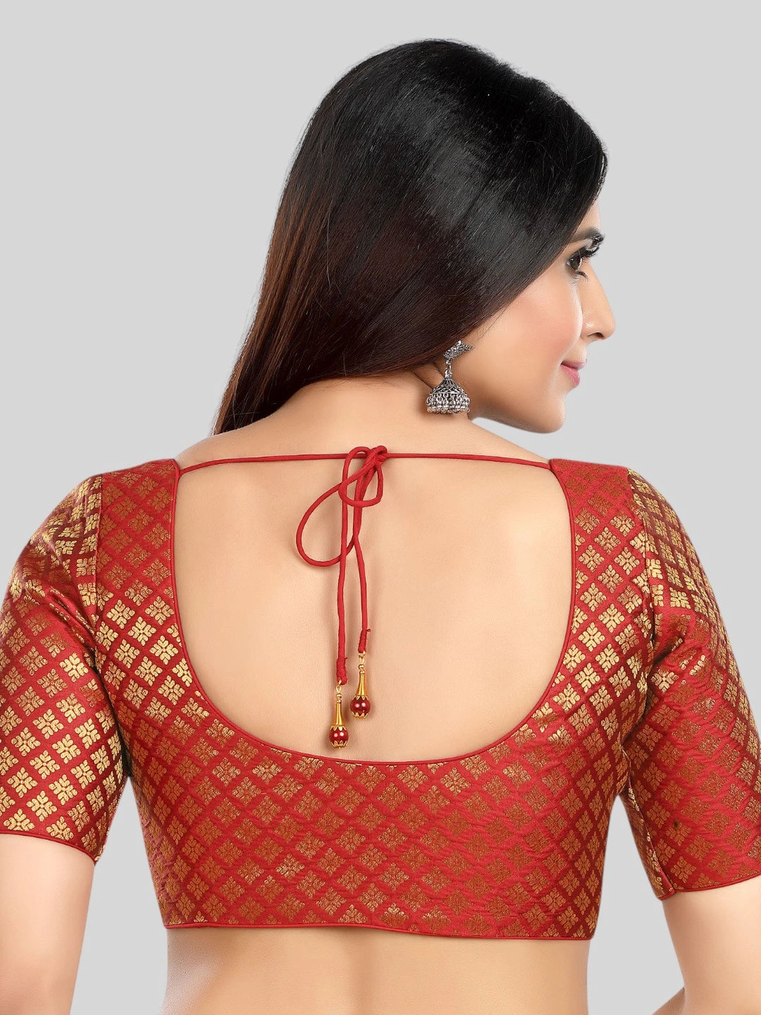 Brocade Silk Blouse - Roop Darshan