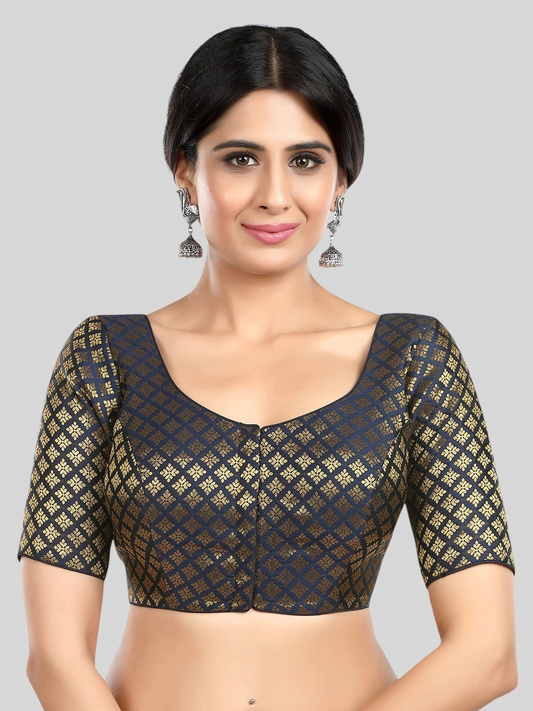 Brocade Silk Blouse - Roop Darshan