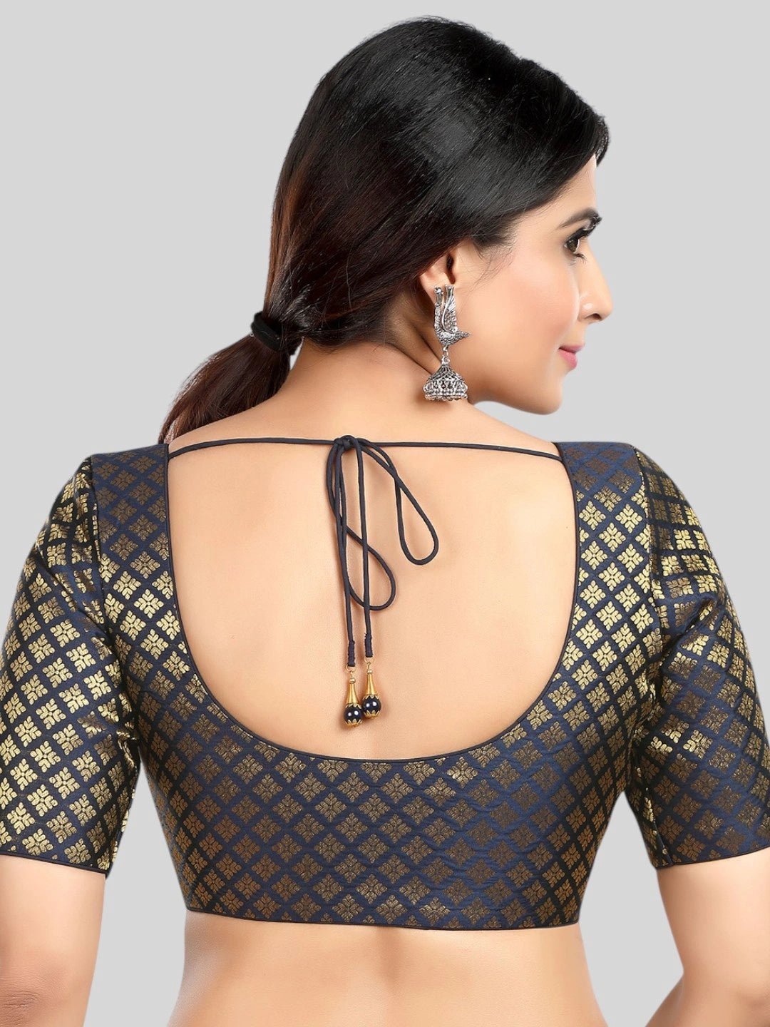 Brocade Silk Blouse - Roop Darshan