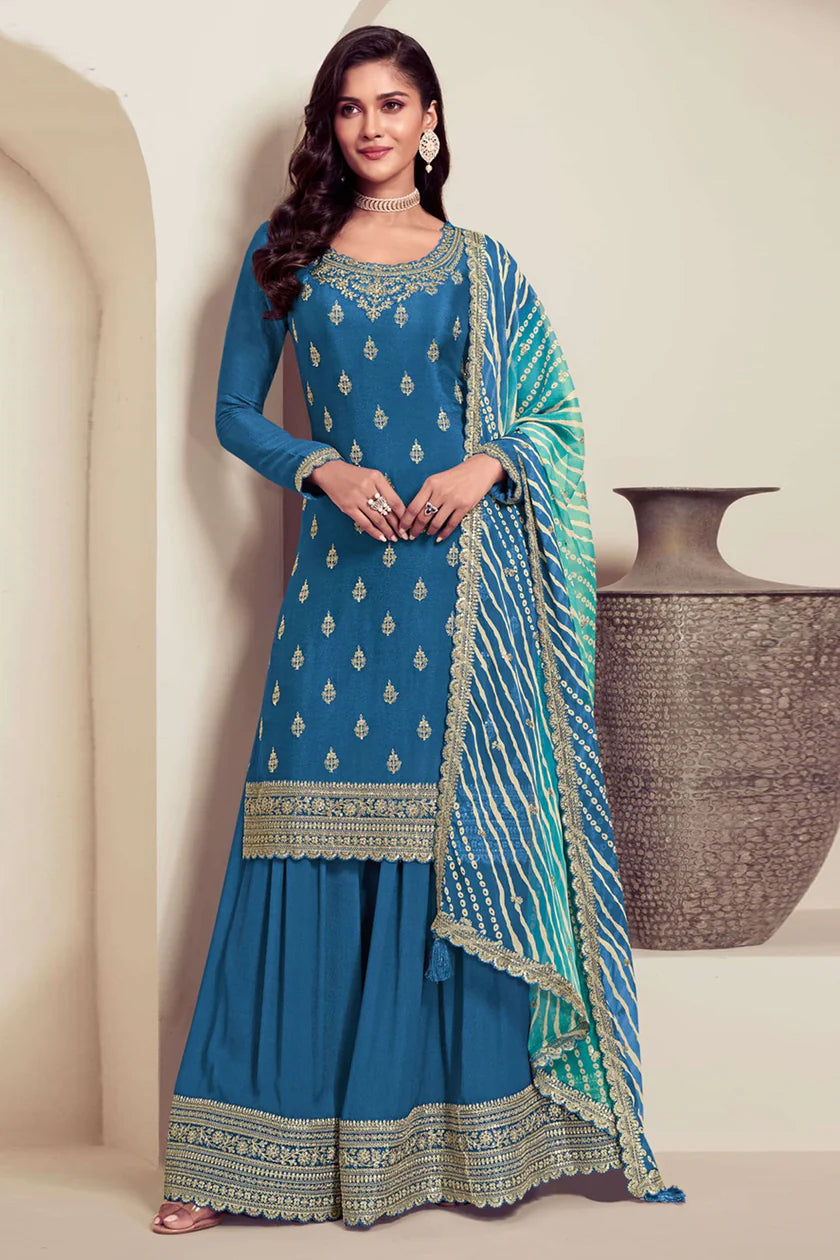 Tisha Palazzo Suit - Roop Darshan