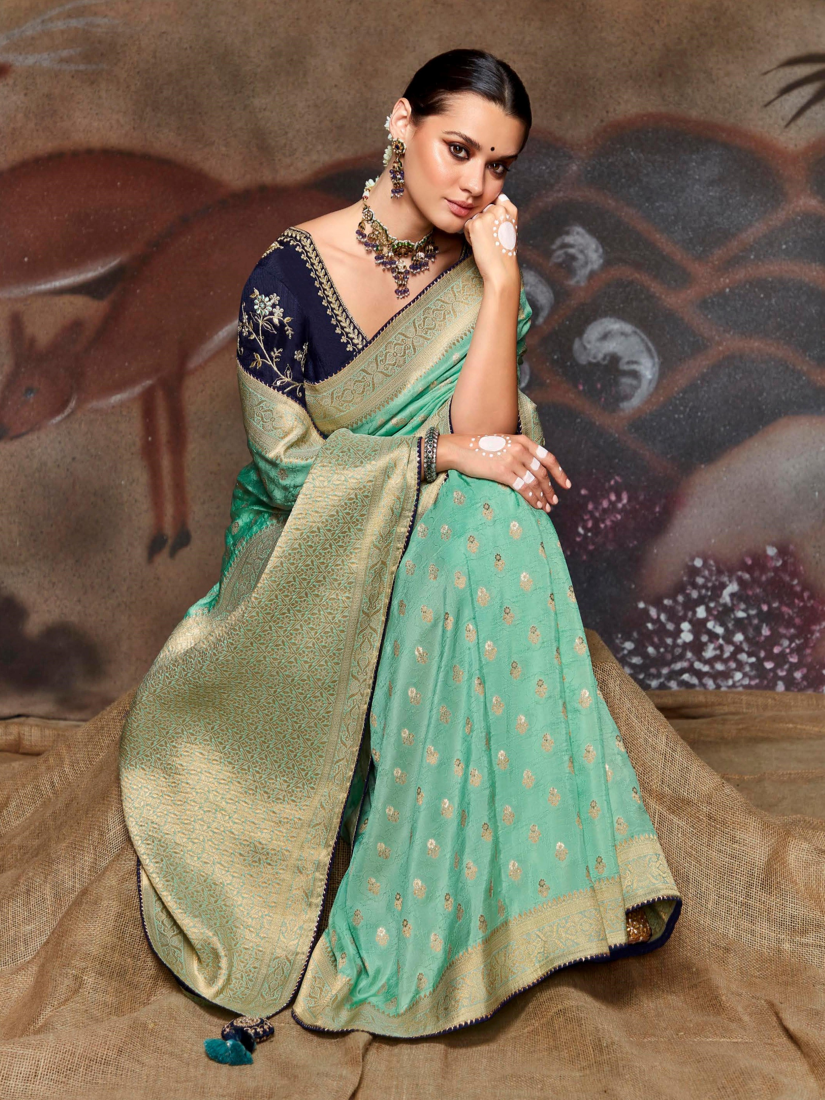 Tammy Weaving Silk Saree - Roop Darshan