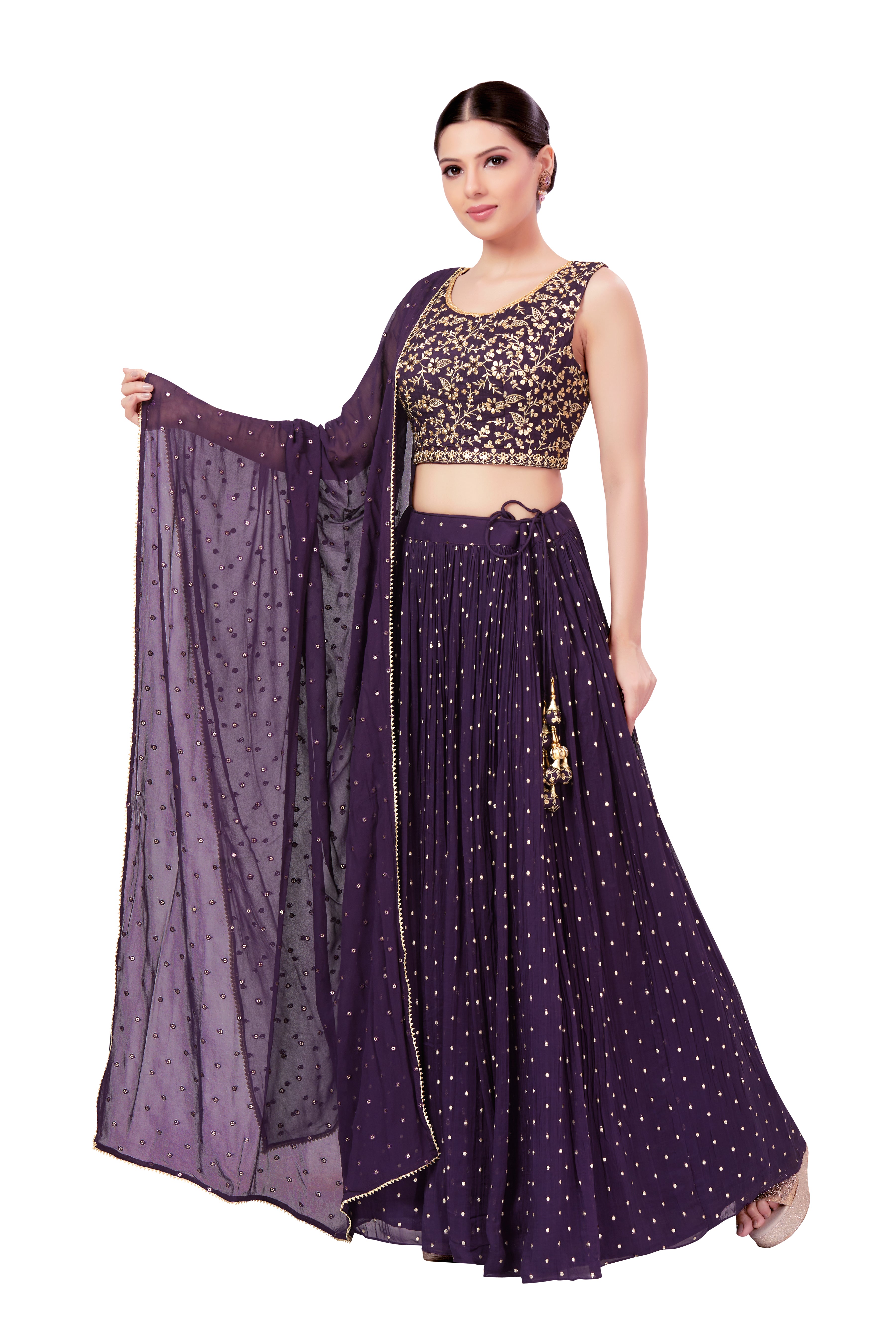 ANKITHA SILK TIKI EMBWK CLD S/L(S) 34X44 - Roop Darshan