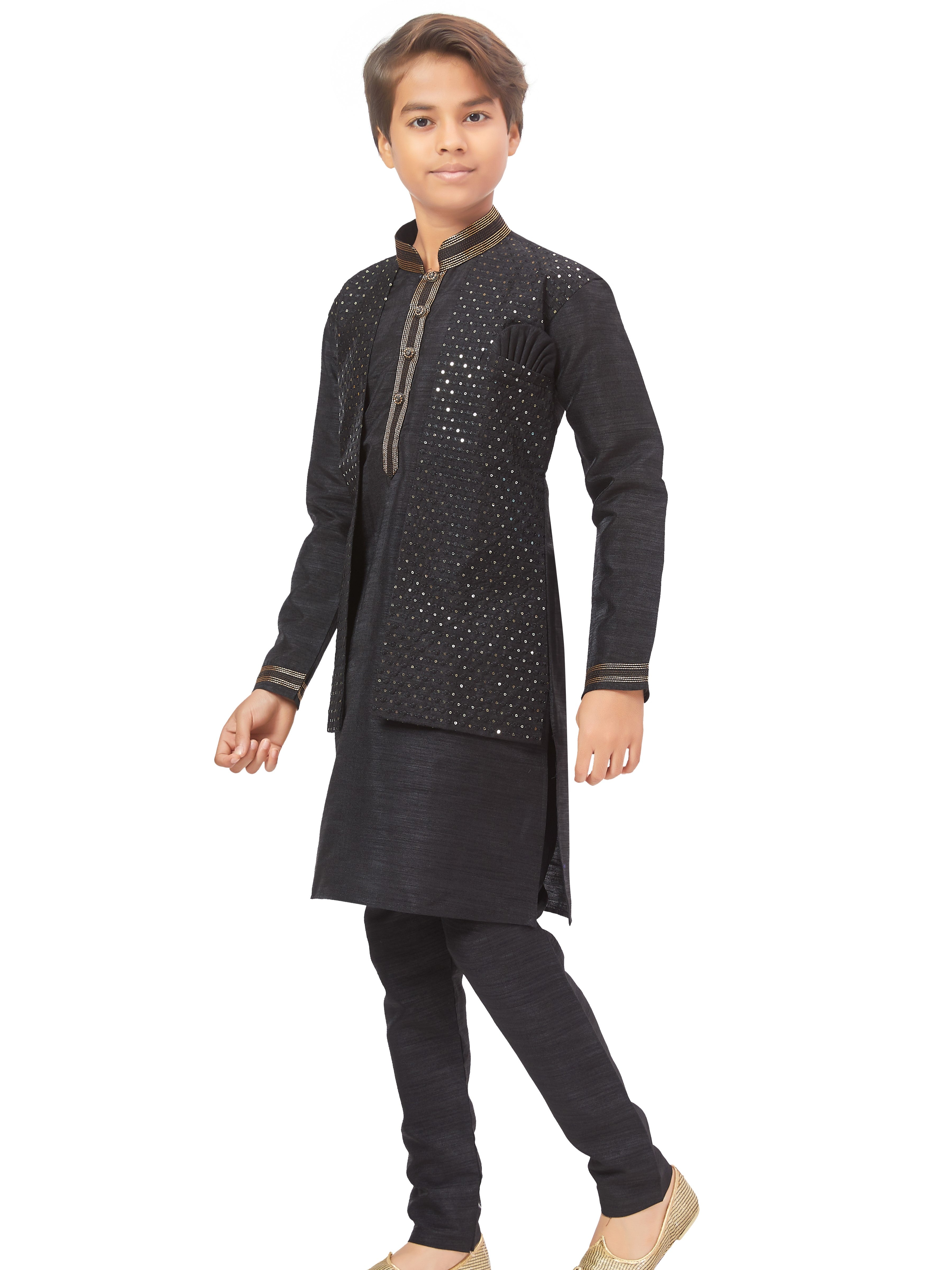 Boys Jacket Style Kurta Set - Roop Darshan