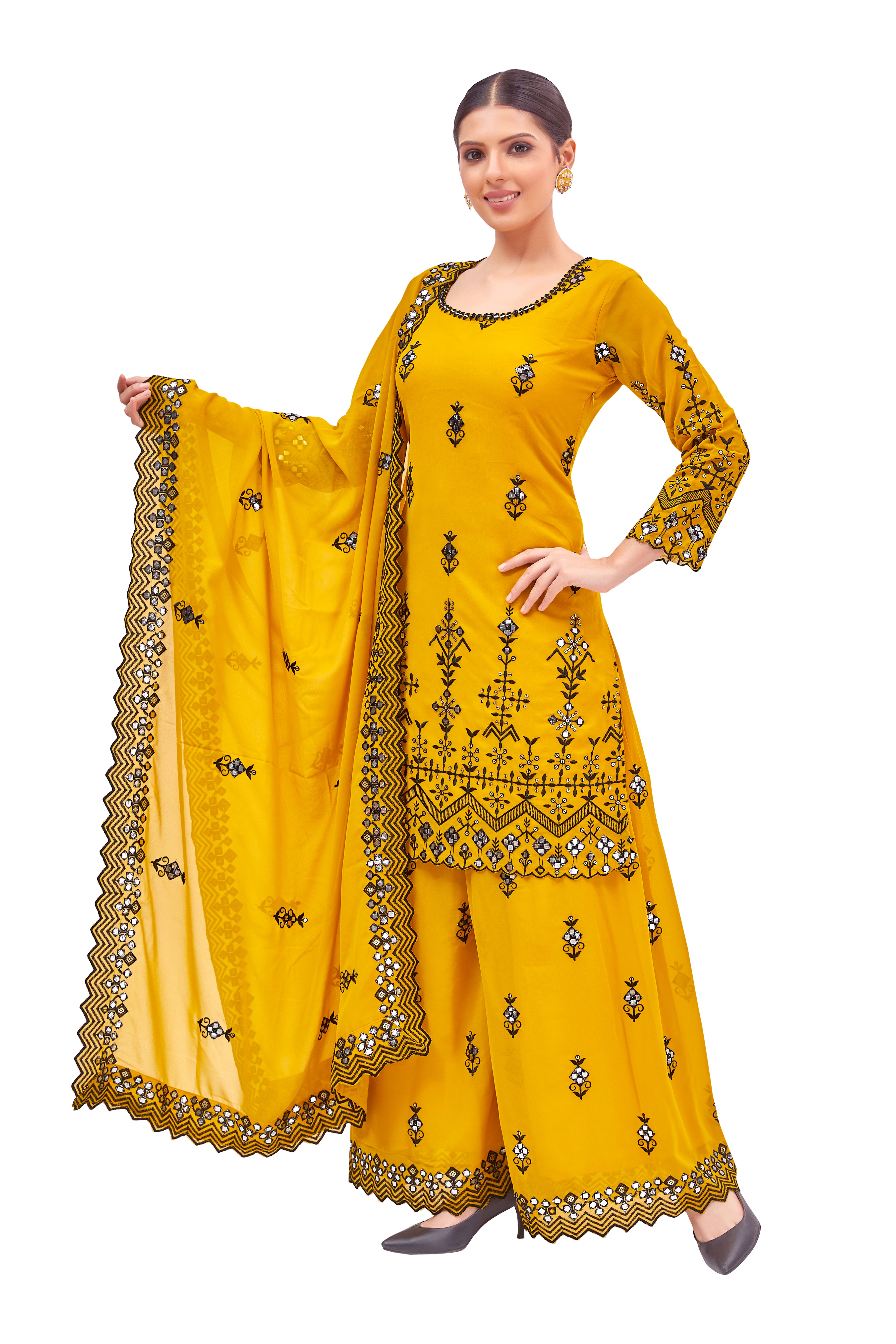 Malti Palazzo Suit - Roop Darshan