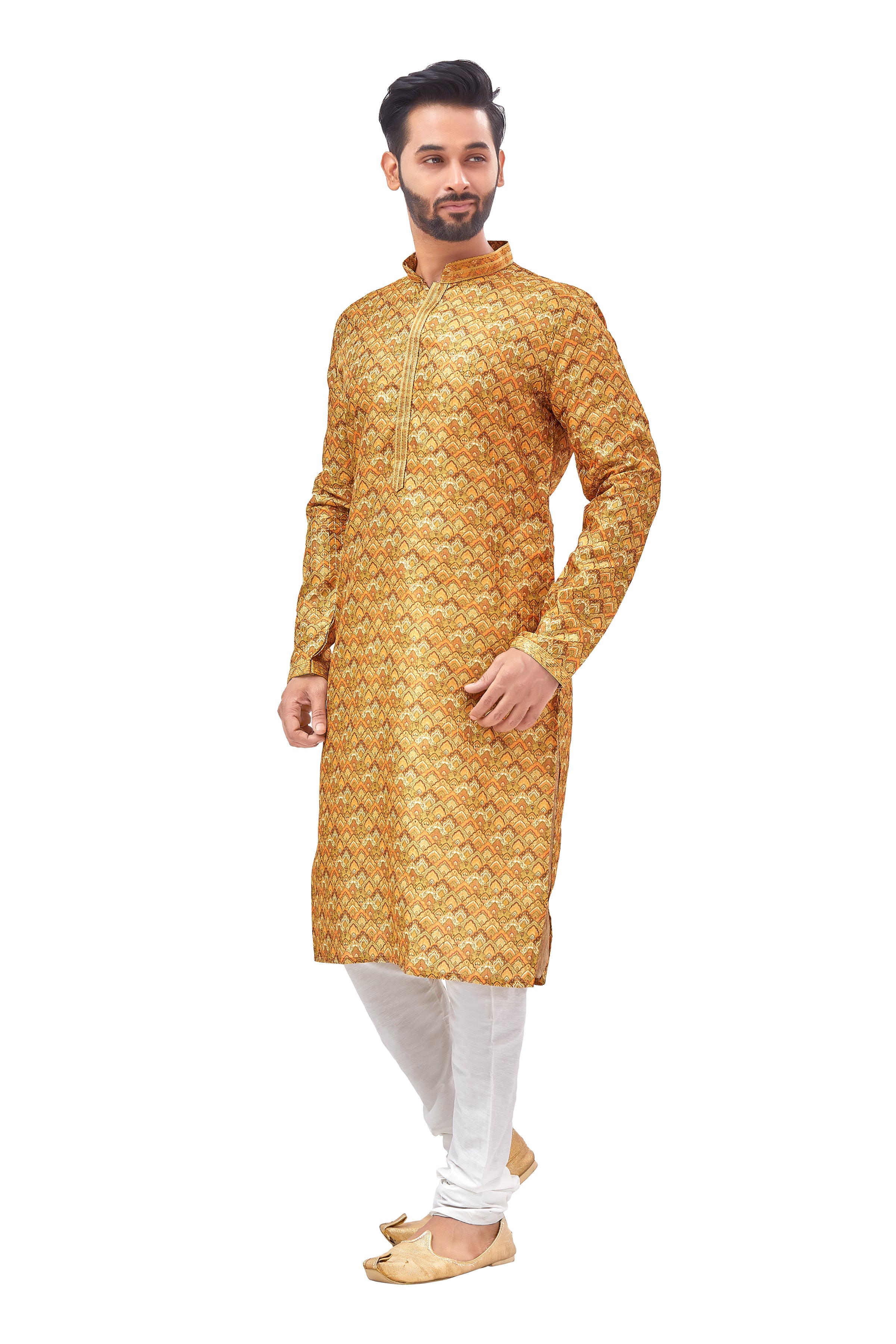 Mens Printed Kurta Set - Roop Darshan