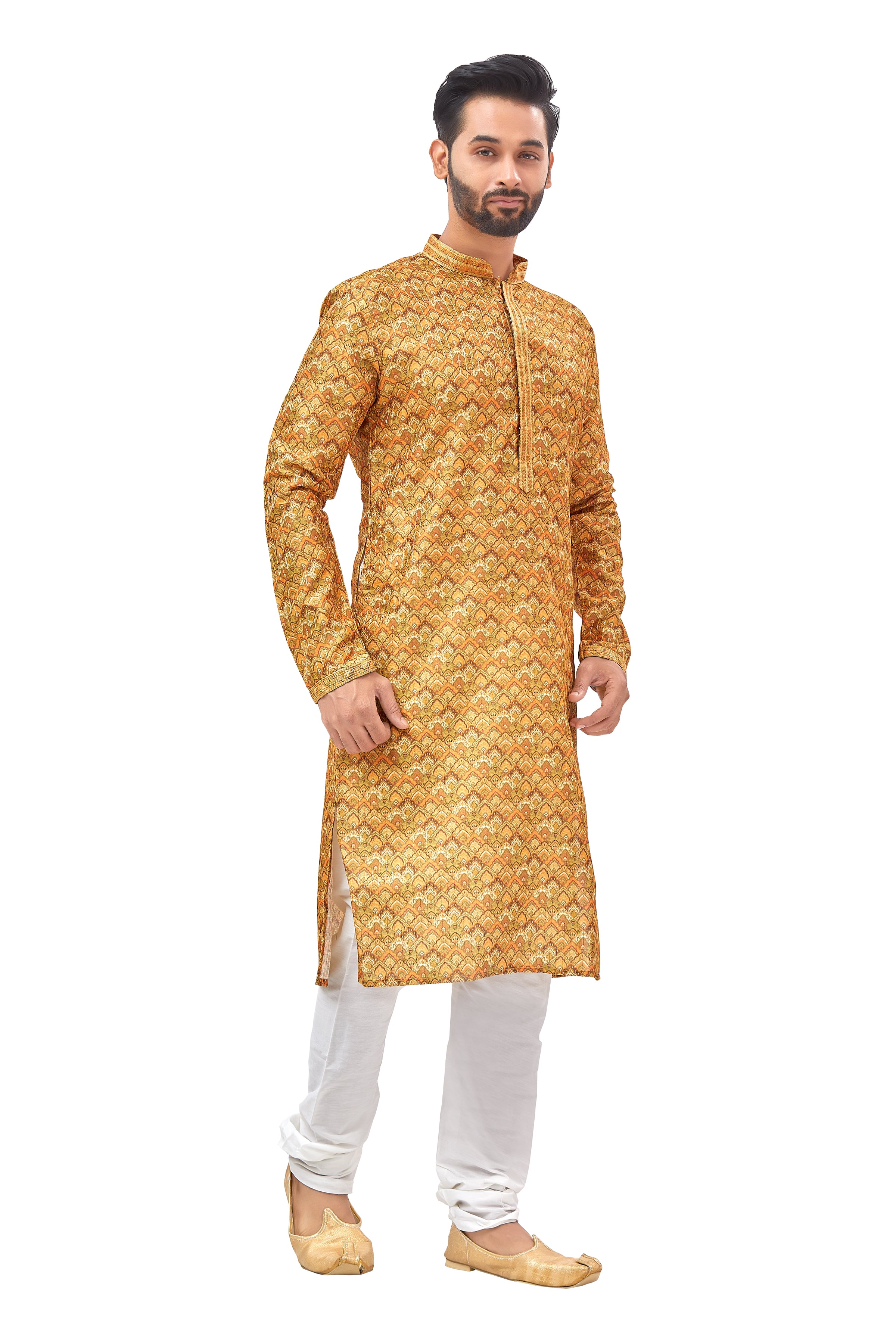 Mens Printed Kurta Set - Roop Darshan