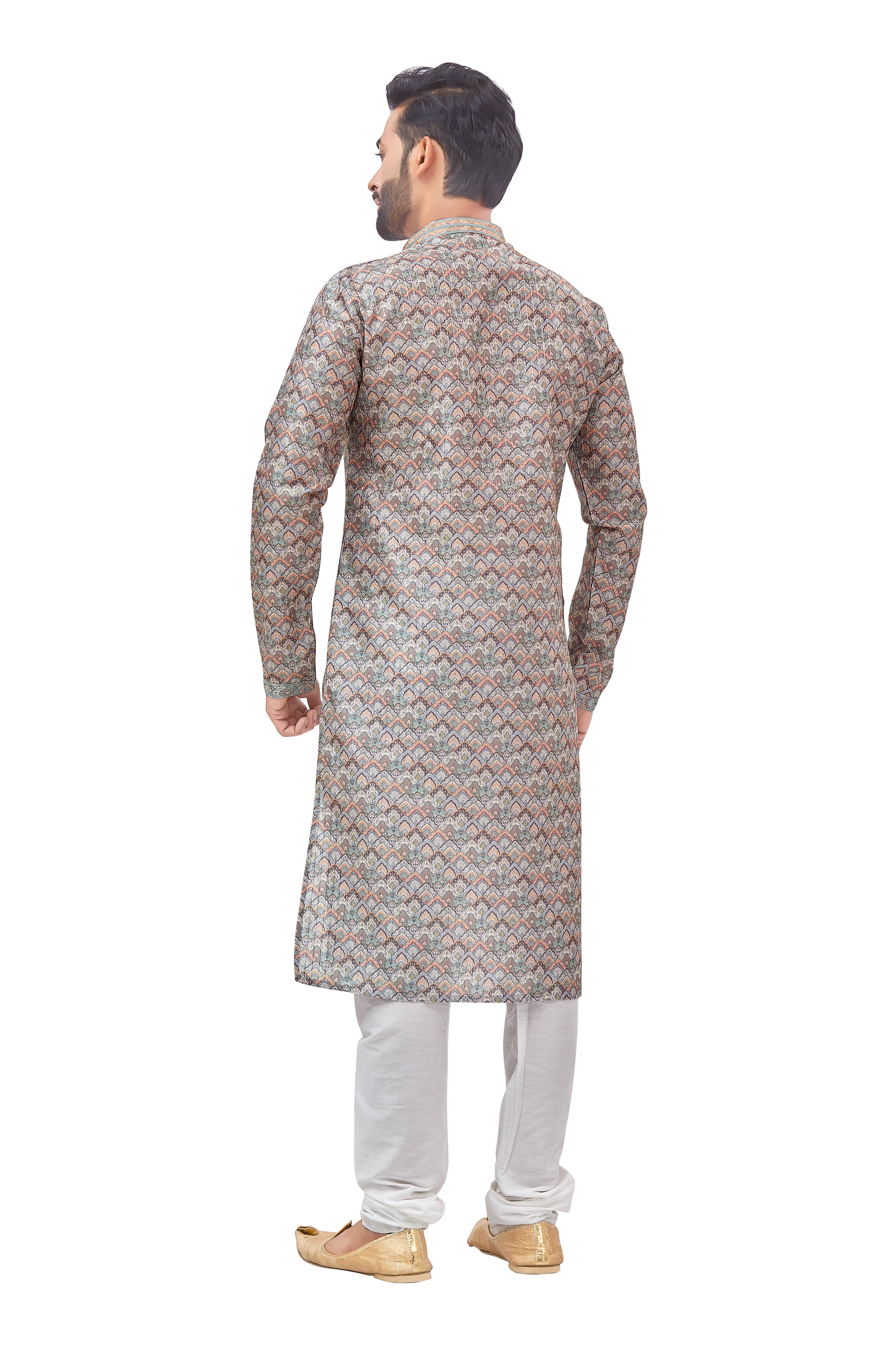Mens Printed Kurta Set - Roop Darshan