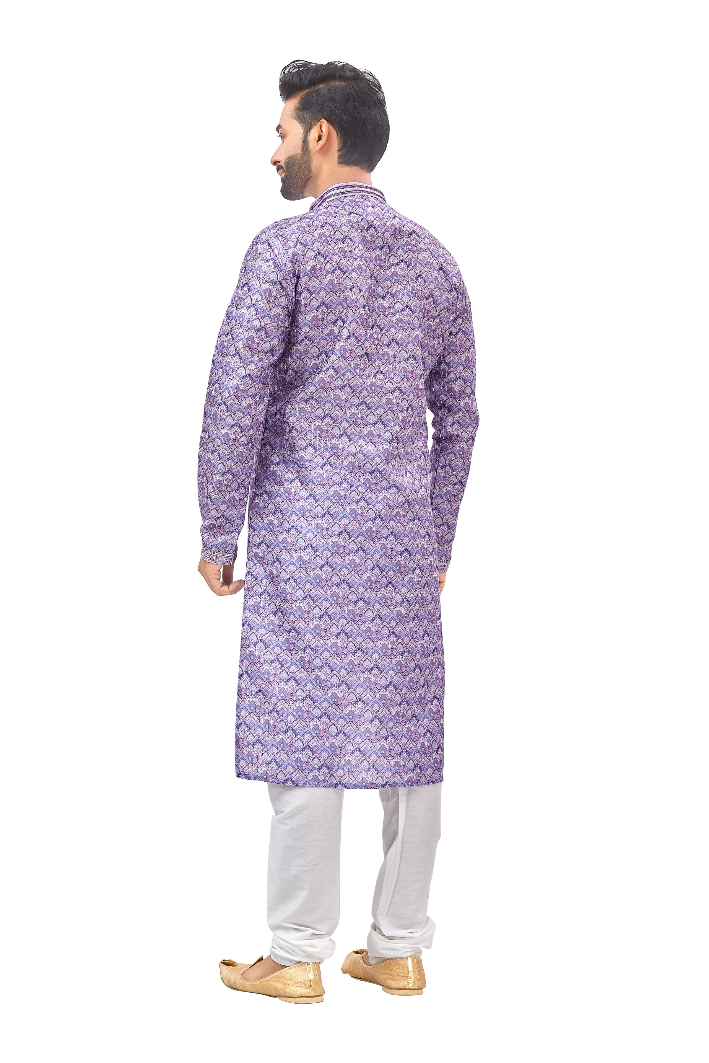 Mens Printed Kurta Set - Roop Darshan
