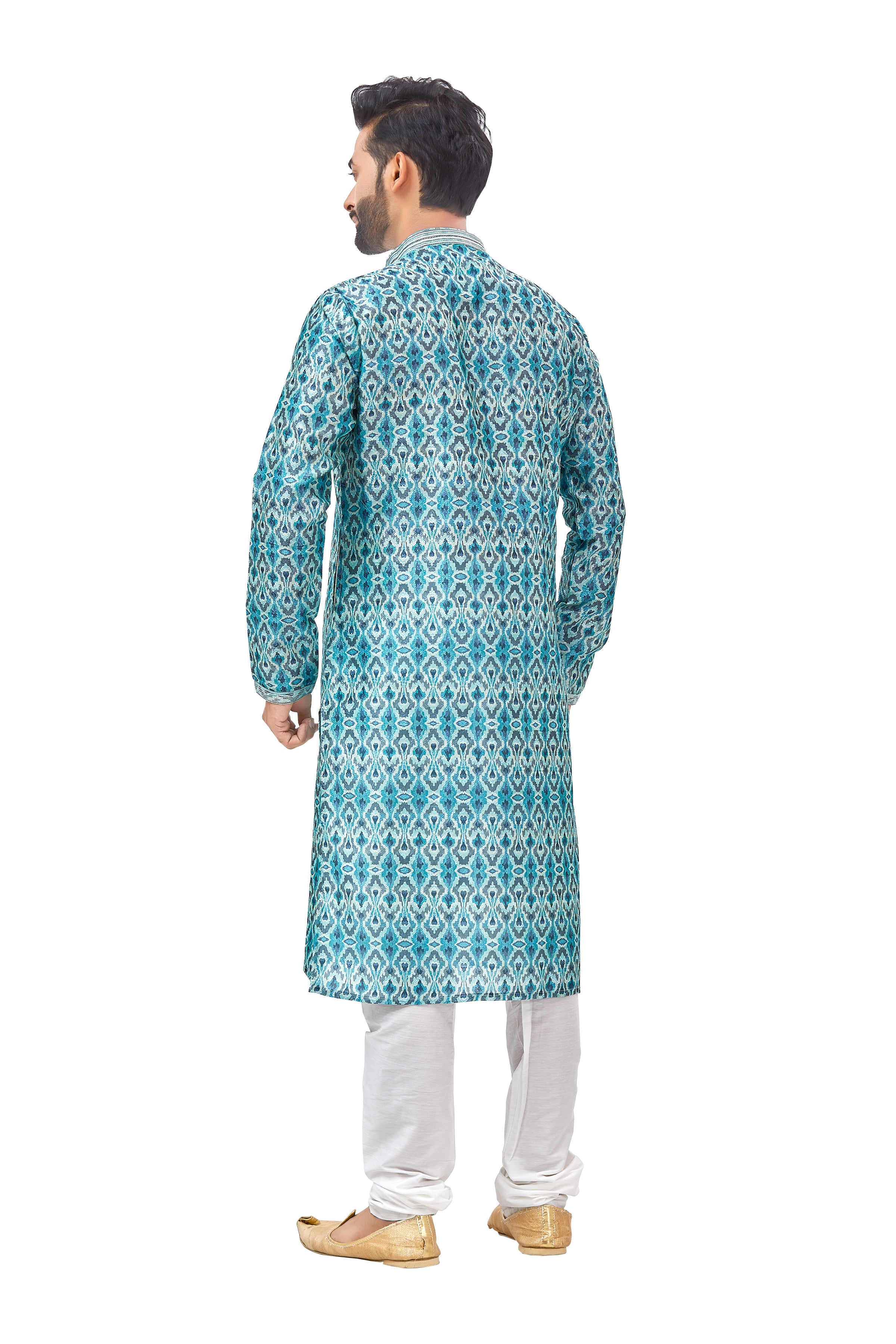 Mens Printed Kurta Set - Roop Darshan