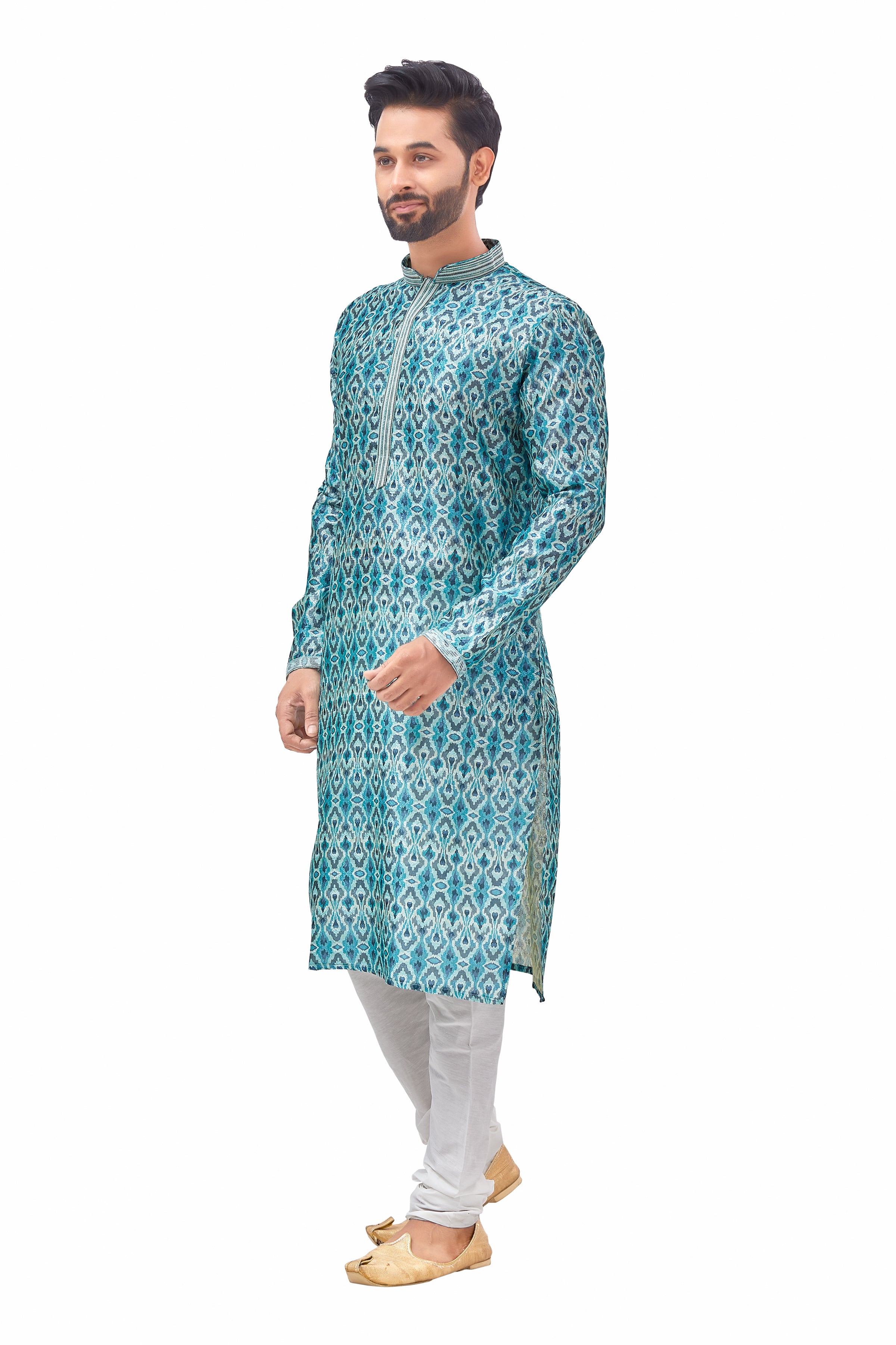 Mens Printed Kurta Set - Roop Darshan