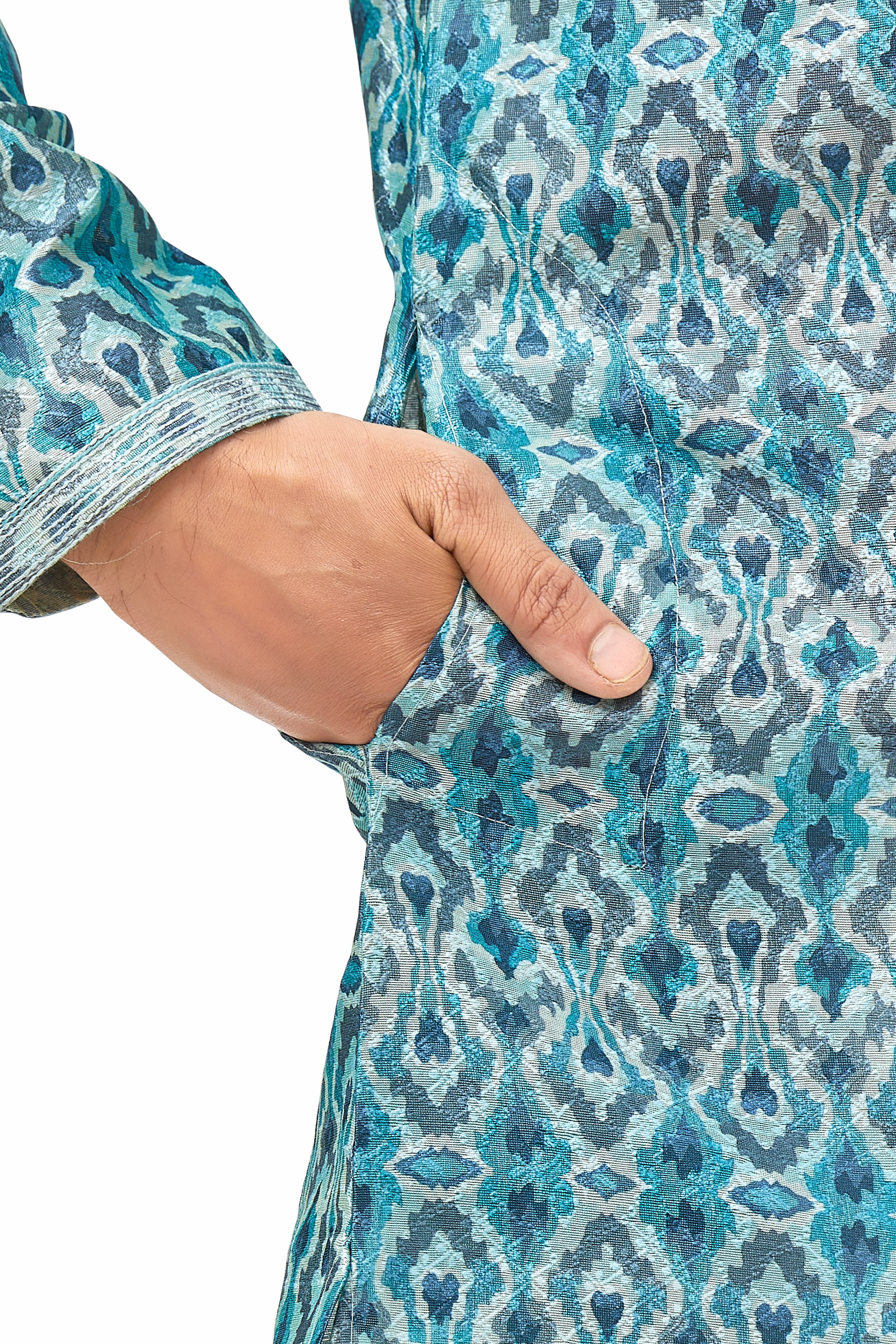 Mens Printed Kurta Set - Roop Darshan